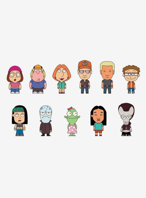 FX TV Animation Characters Blind Bag Figural Bag Clip | Hot Topic