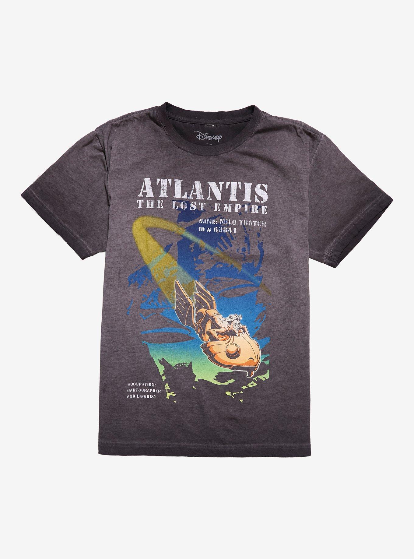Disney Atlantis: The Lost Empire Milo Dark Wash Boyfriend Fit Girls T-Shirt, MULTI, hi-res