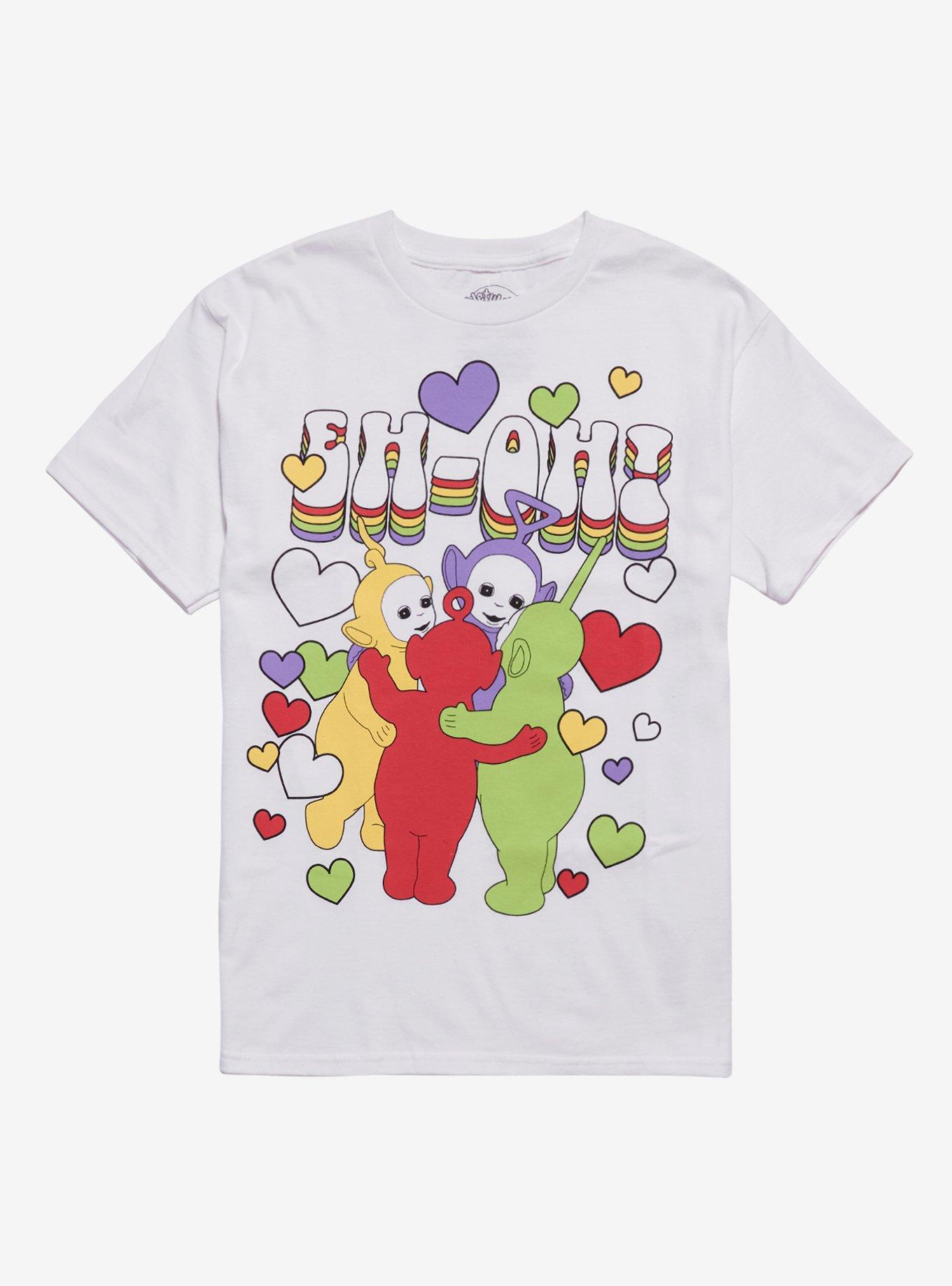 Teletubbies Big Hug Hearts Boyfriend Fit Girls T-Shirt, , hi-res