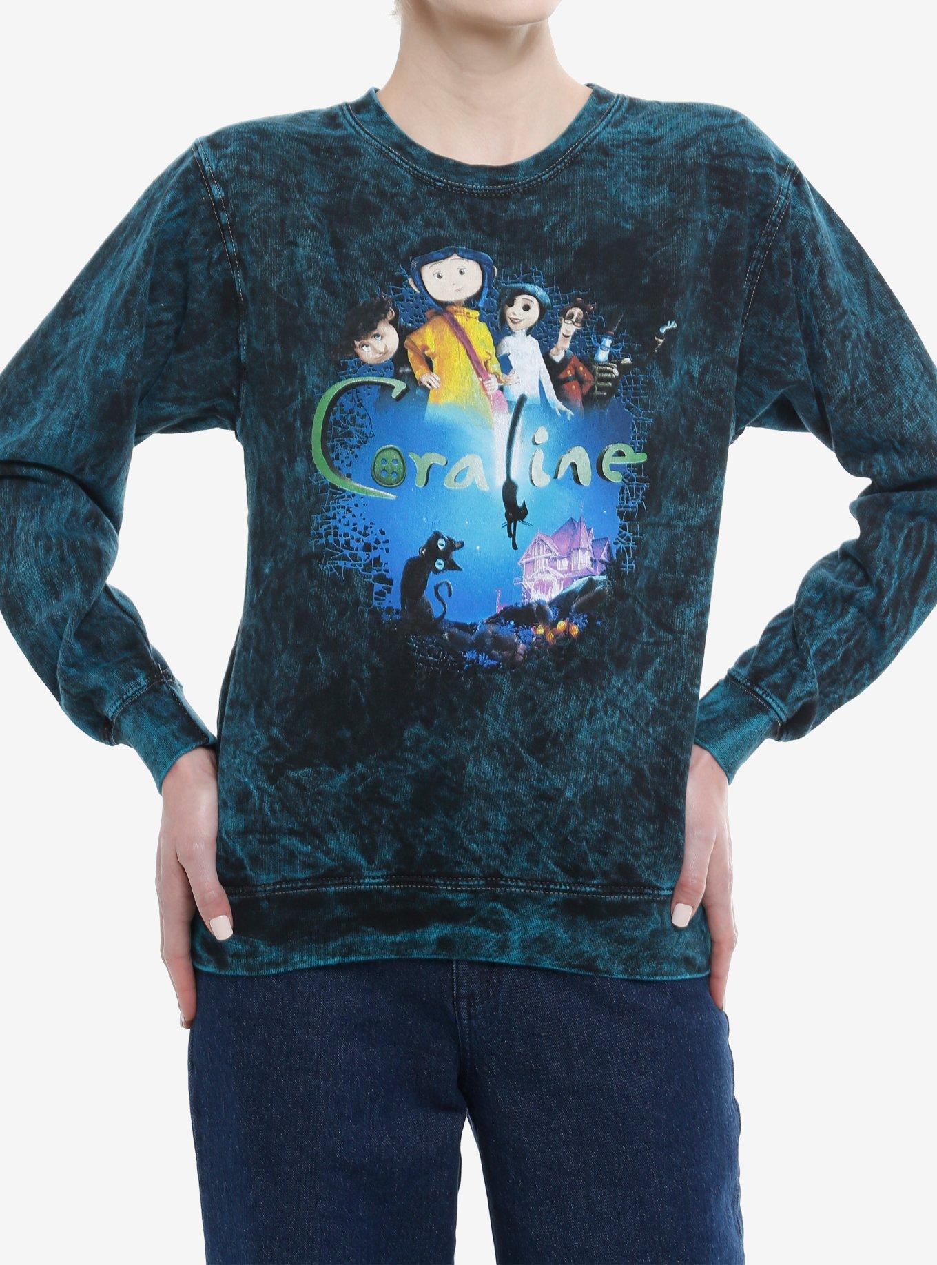 Coraline Group Poster Tie-Dye Girls Sweatshirt, , hi-res