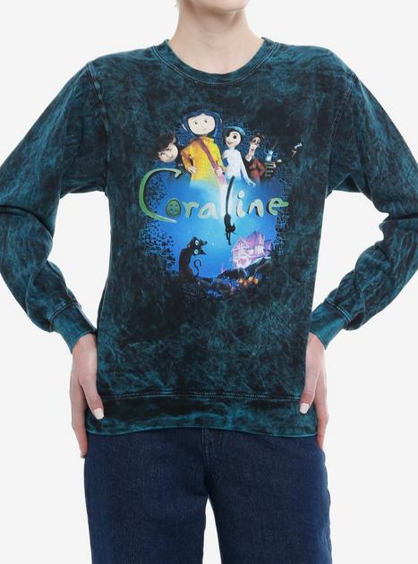 Coraline Group Poster Tie-Dye Girls Sweatshirt | Hot Topic