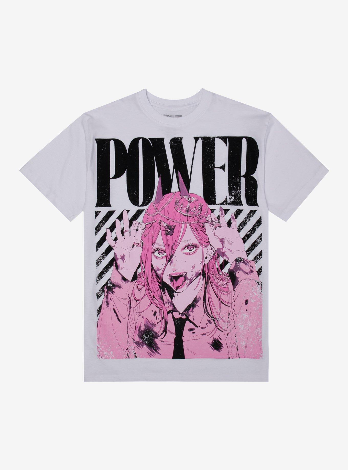 ⭐︎X-girl × Chainsawman Power T-shirt XL Chainsaw Man Power Outro Girls T-Shirt | Hot Topic