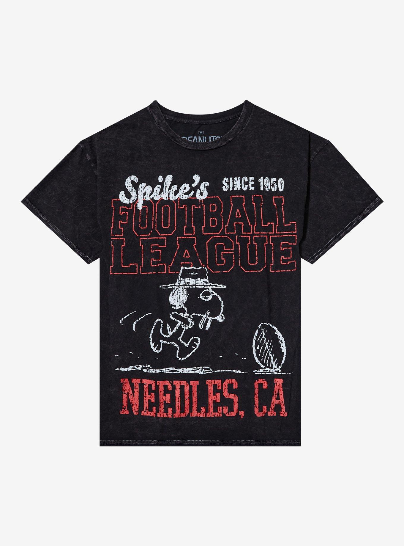 Peanuts Spike Football League Dark Wash T-Shirt, , hi-res