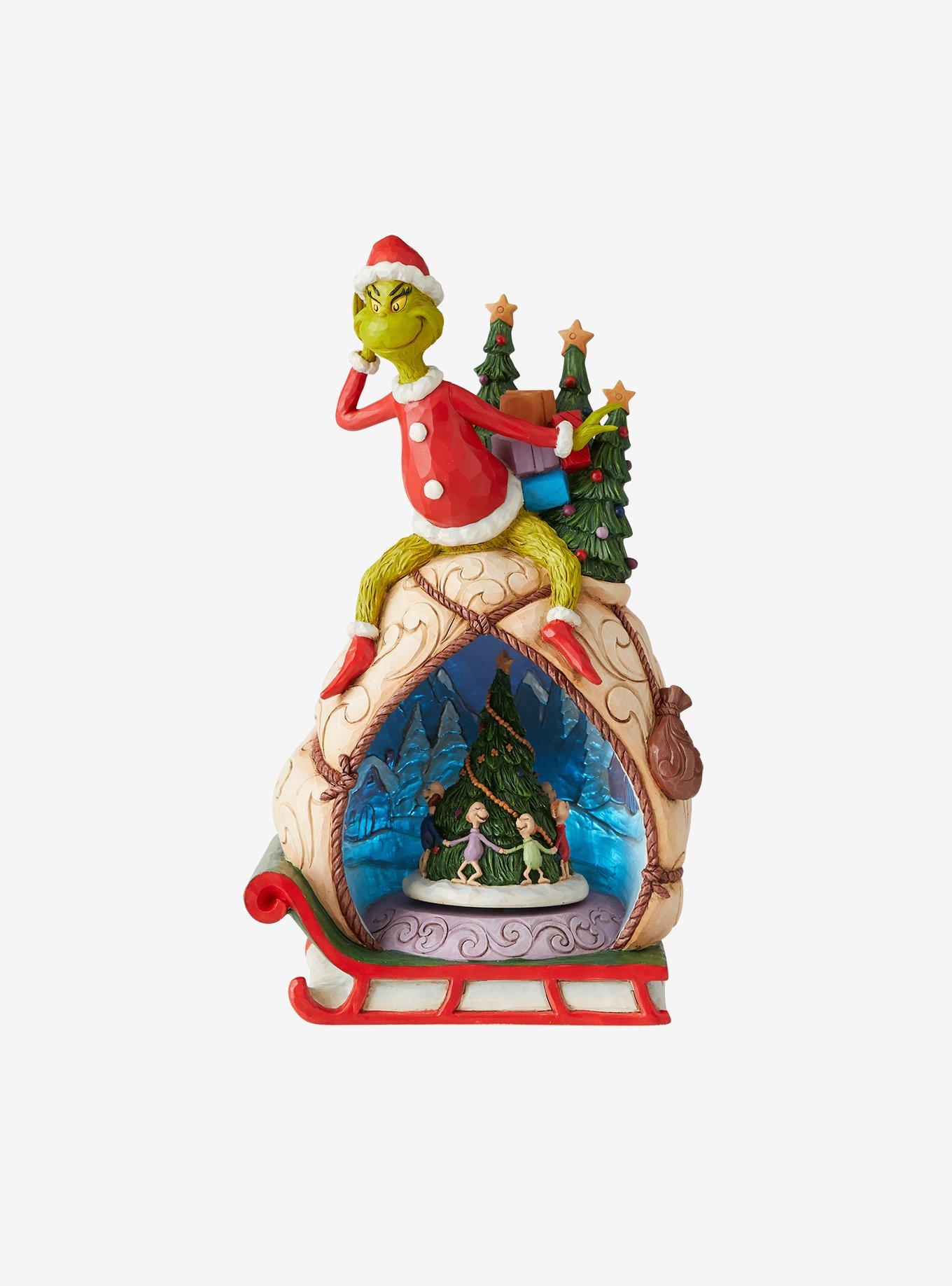 The Grinch with Lit Rotable Scene Jim Shore Figure, , hi-res