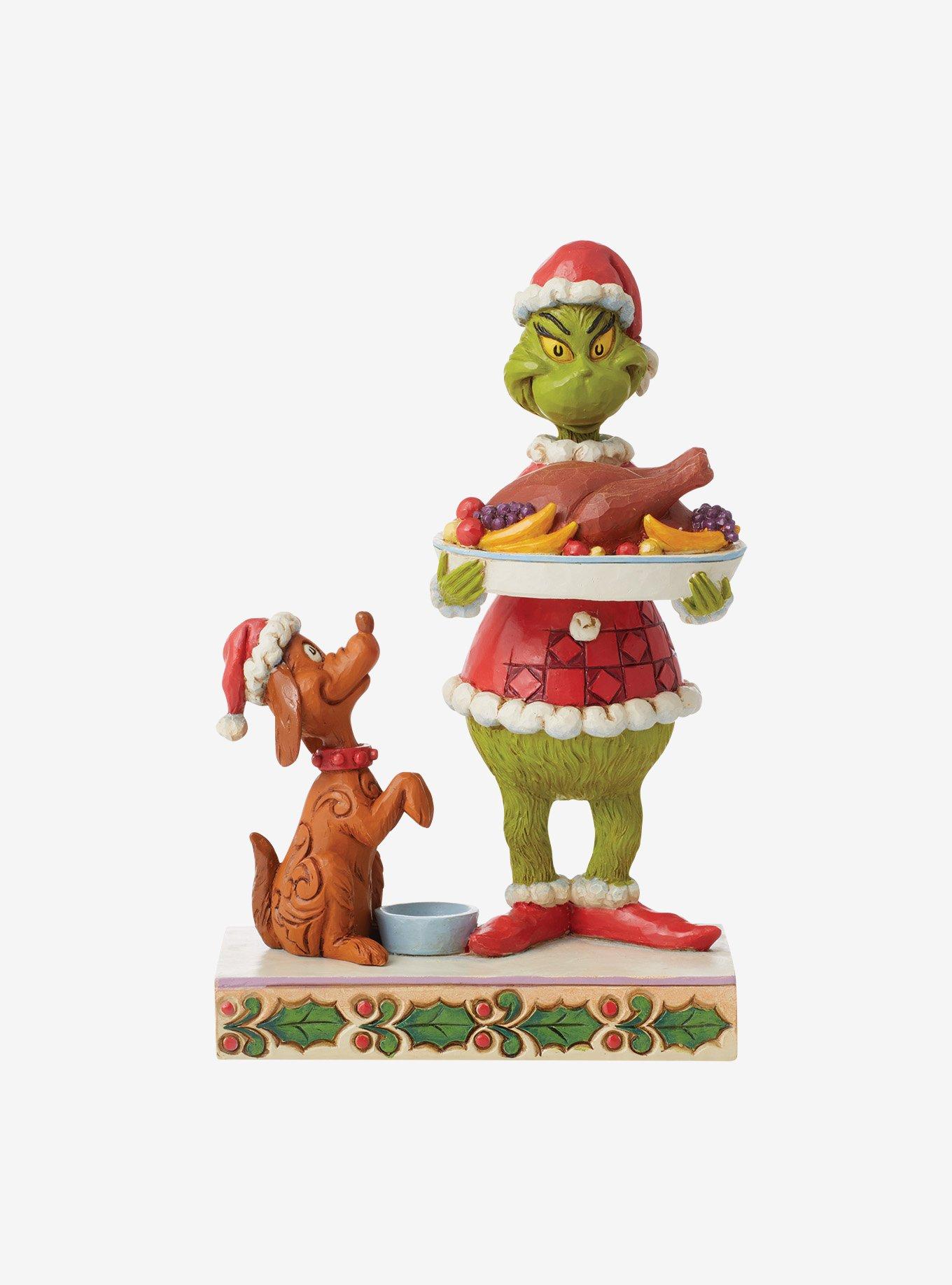 The Grinch with Christmas Dinner Jim Shore Figure, , hi-res