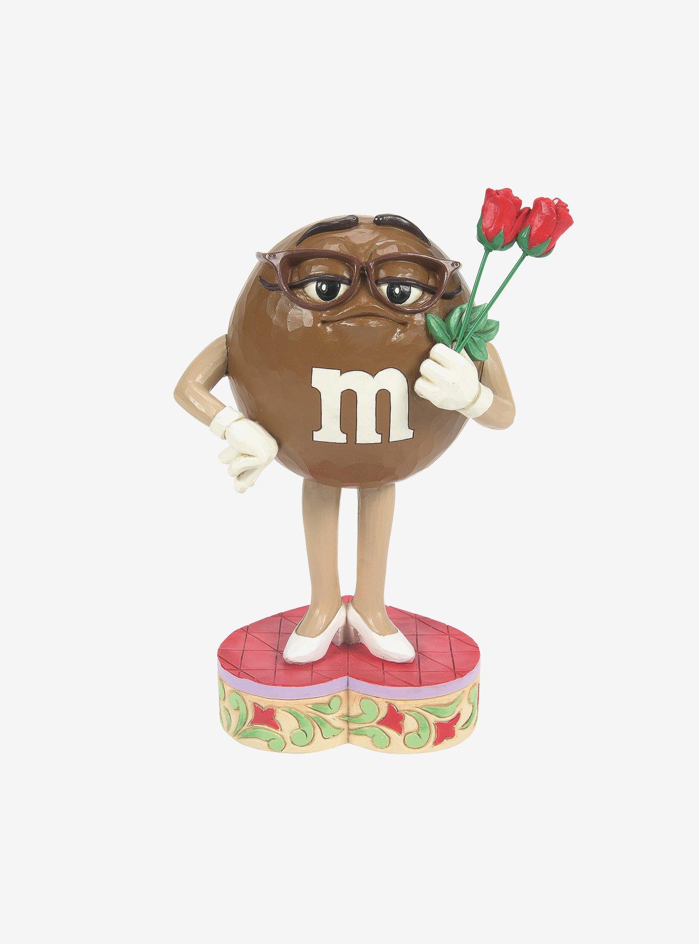 M&M's Brown with Roses Jim Shore Figure, , hi-res