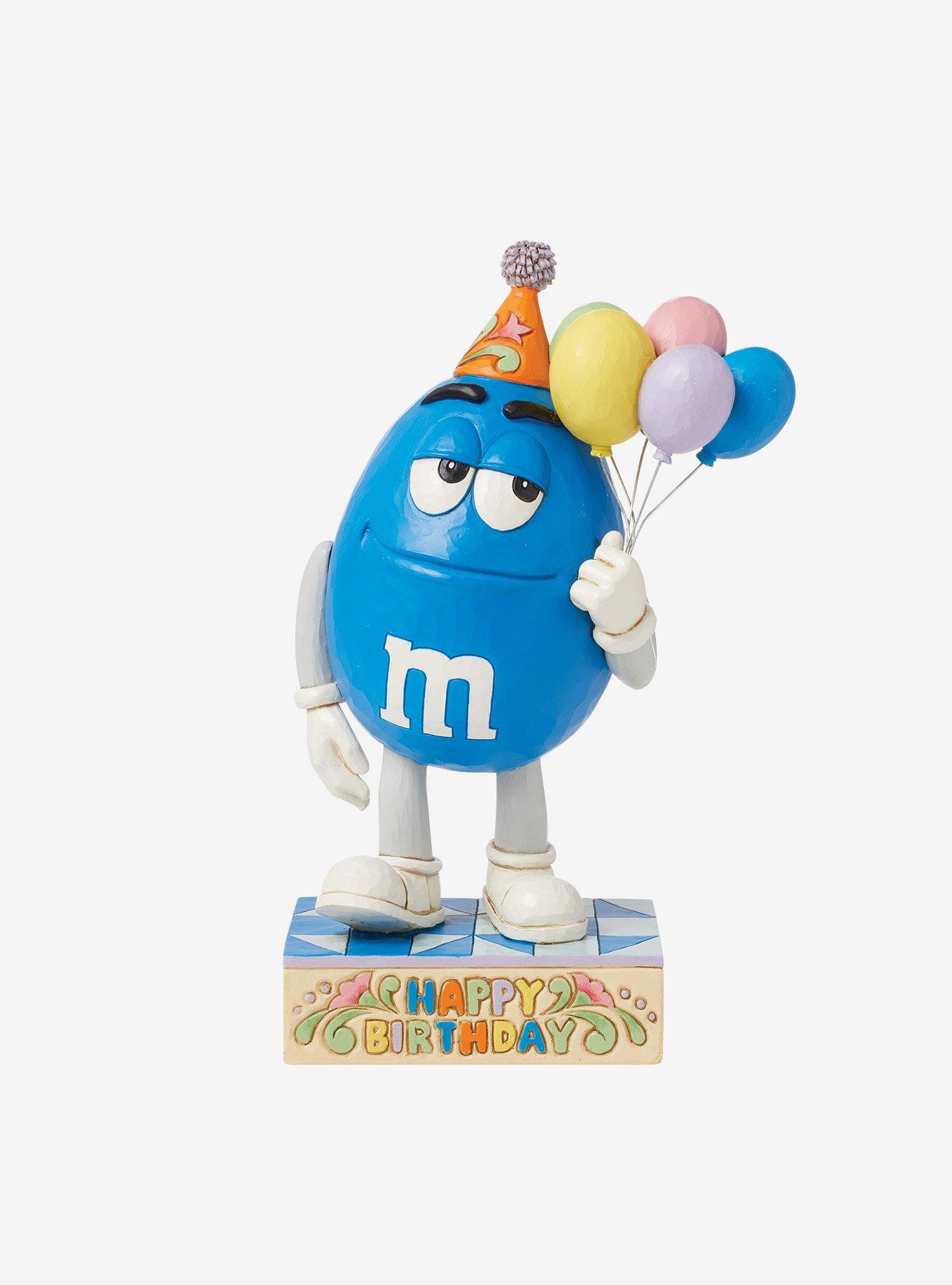 M&M's Blue with Balloons Jim Shore Figure, , hi-res