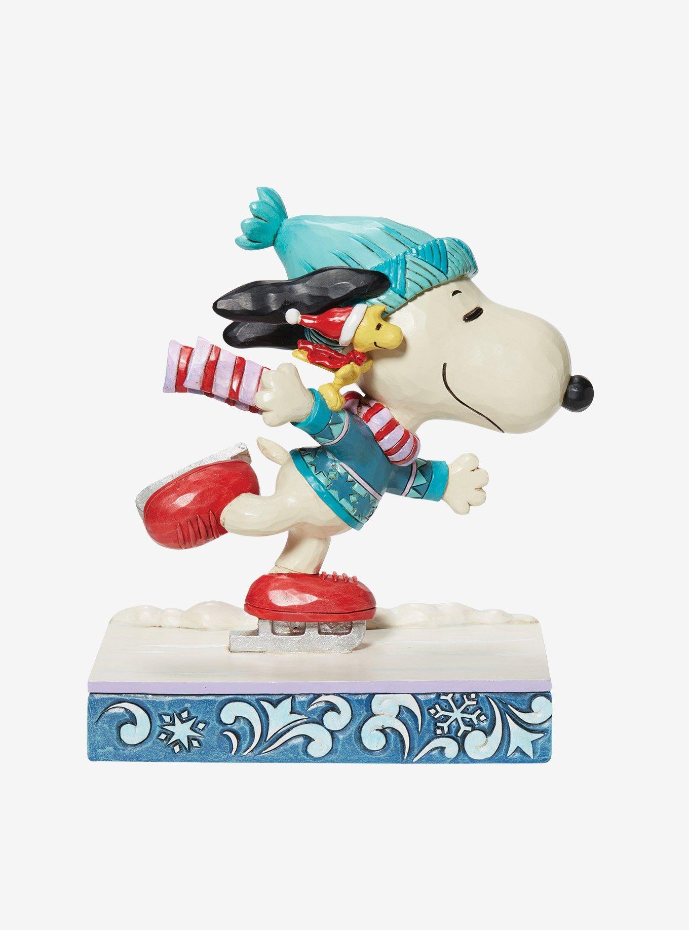 Peanuts Snoopy & Woodstock Skating Jim Shore Figure, , hi-res