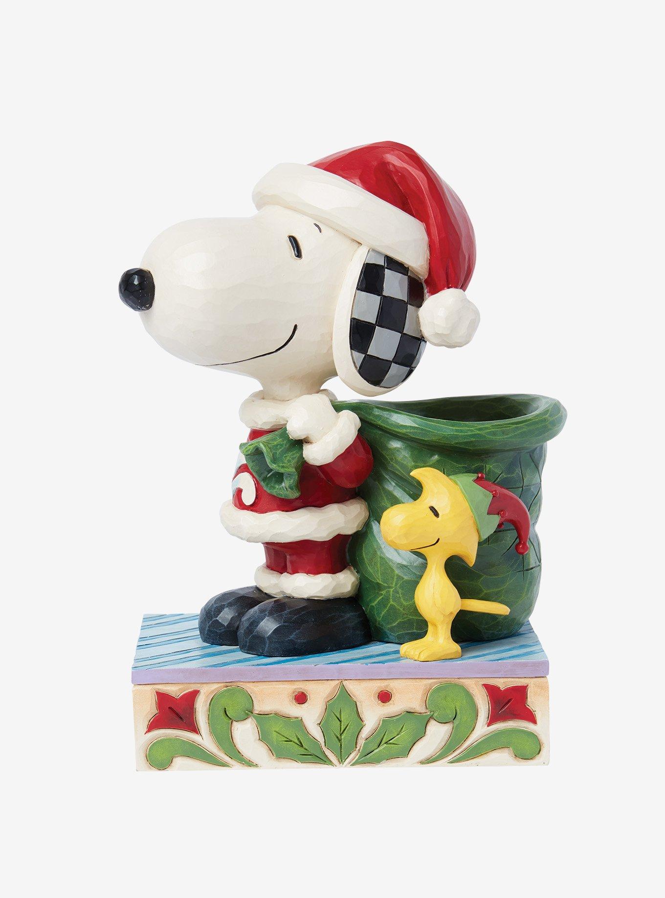 Peanuts Snoopy Santa with Bag & Elf Jim Shore Figure, , hi-res