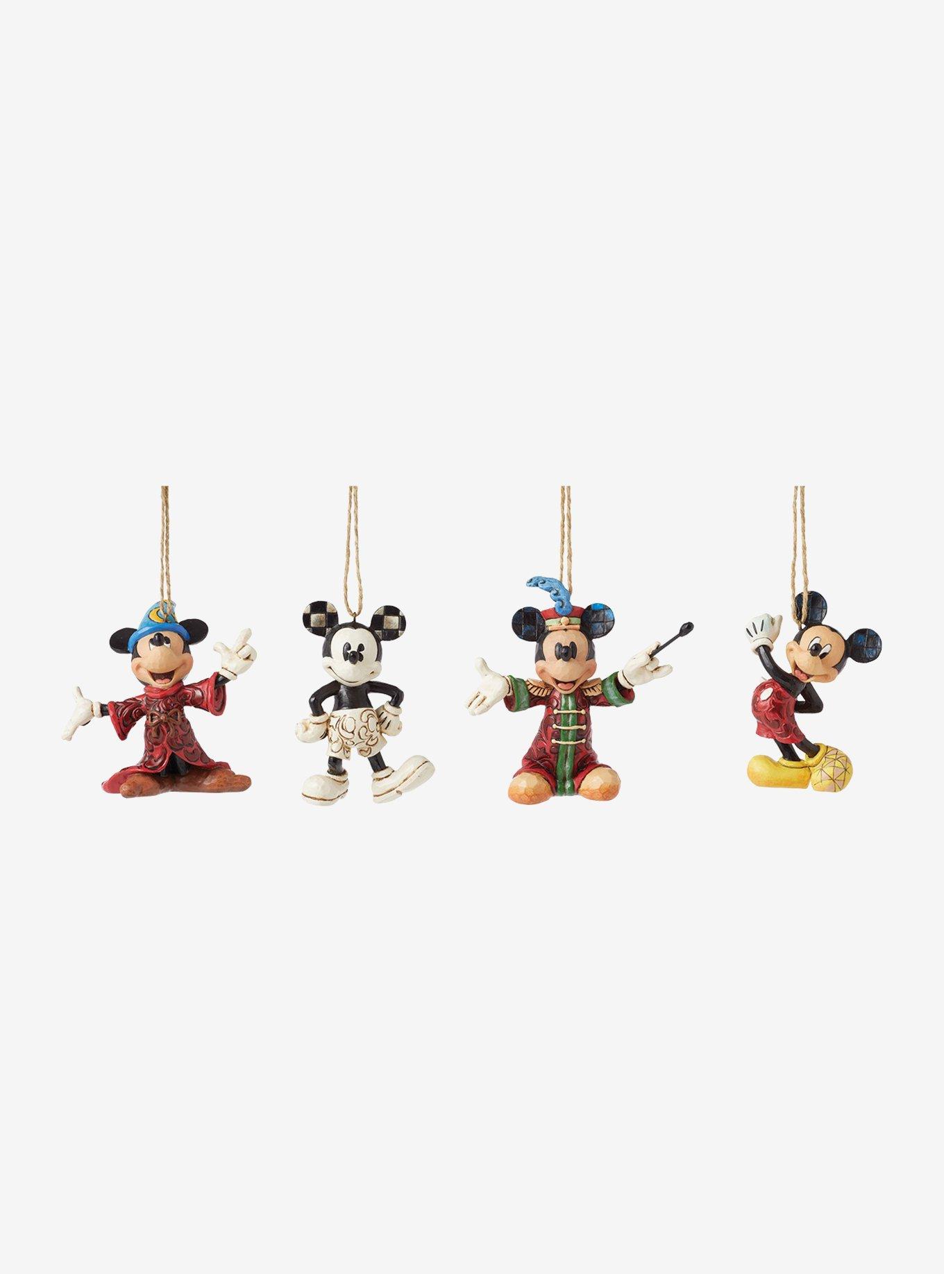 Disney Mickey Jim Shore Set Of 4 Ornaments, , hi-res