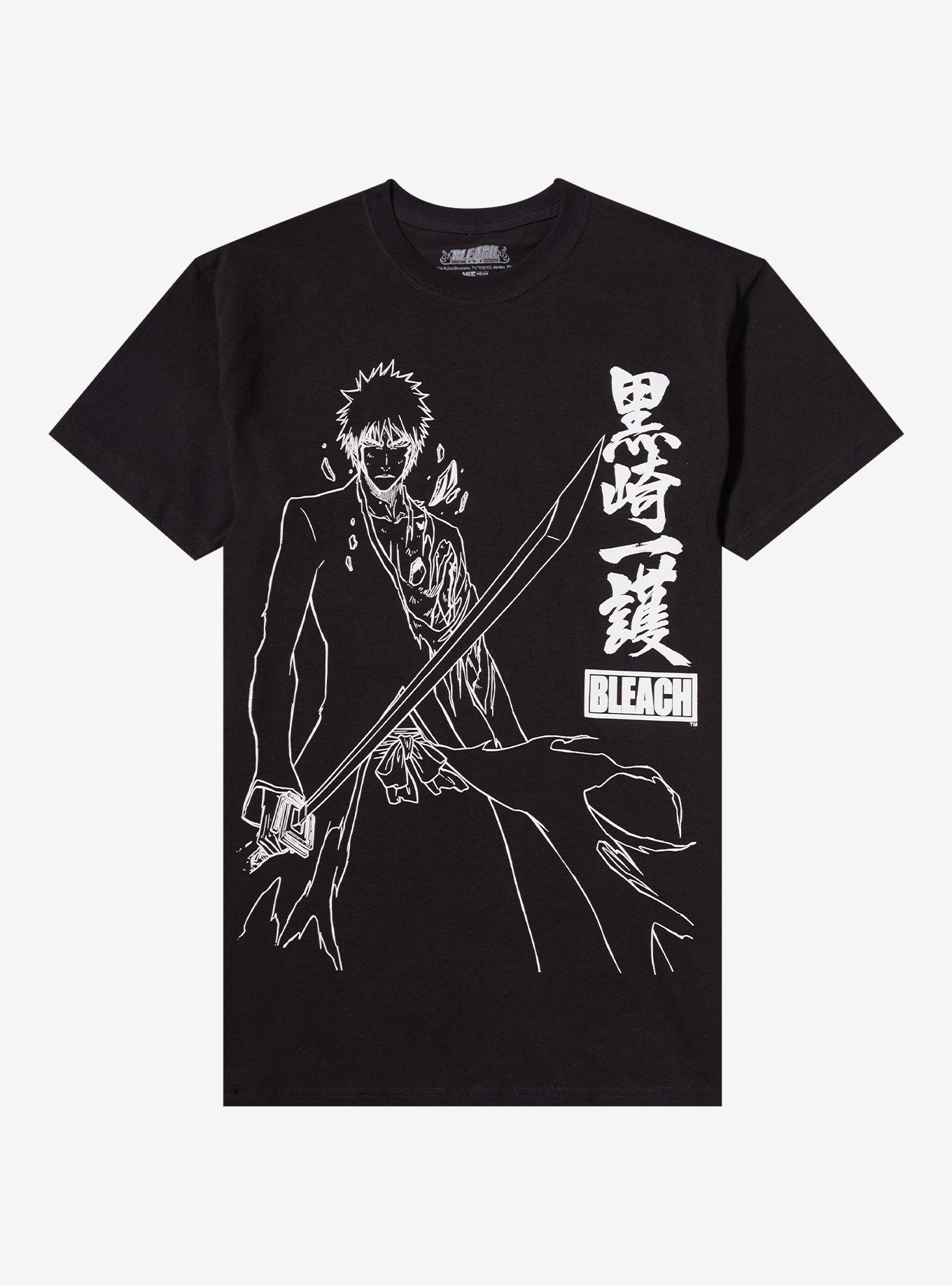 BLEACH Ichigo Outline Kanji T-Shirt, , hi-res