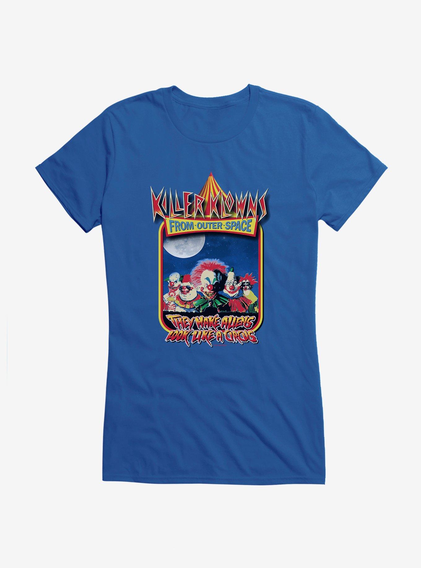 Killer Klowns From Outer Space Movie Poster Girls T-Shirt, ROYAL, hi-res view 1