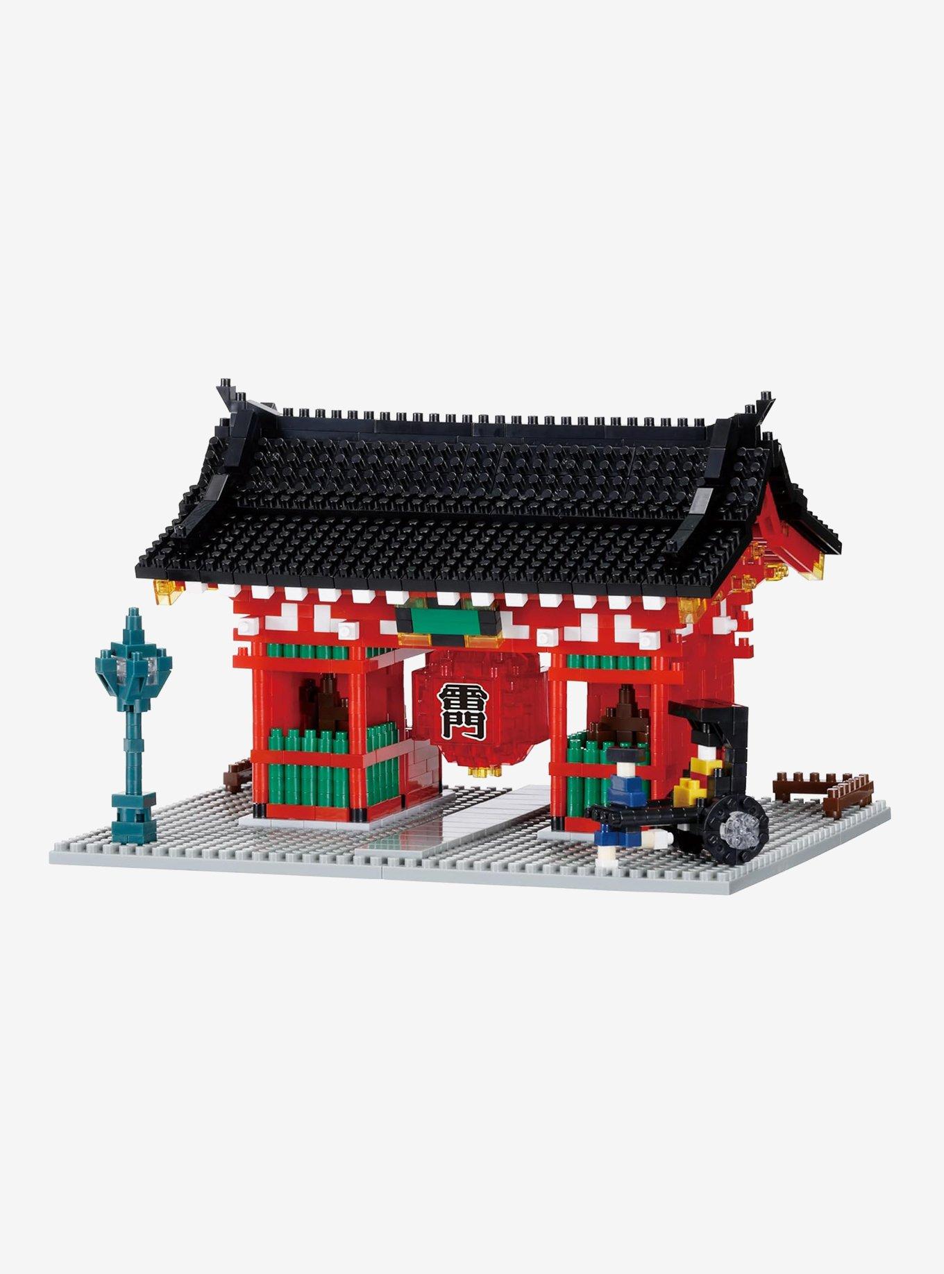 Kawada World Famous Buildings Nanoblock Kaminarimon Build Set (Ver. 2), , hi-res