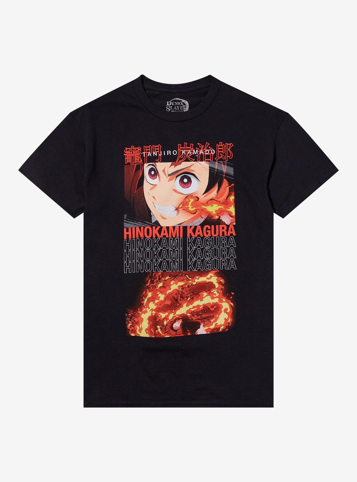 Demon Slayer: Kimetsu No Yaiba Tanjiro Hinokami Kagura Boyfriend Fit Girls T-Shirt, , hi-res