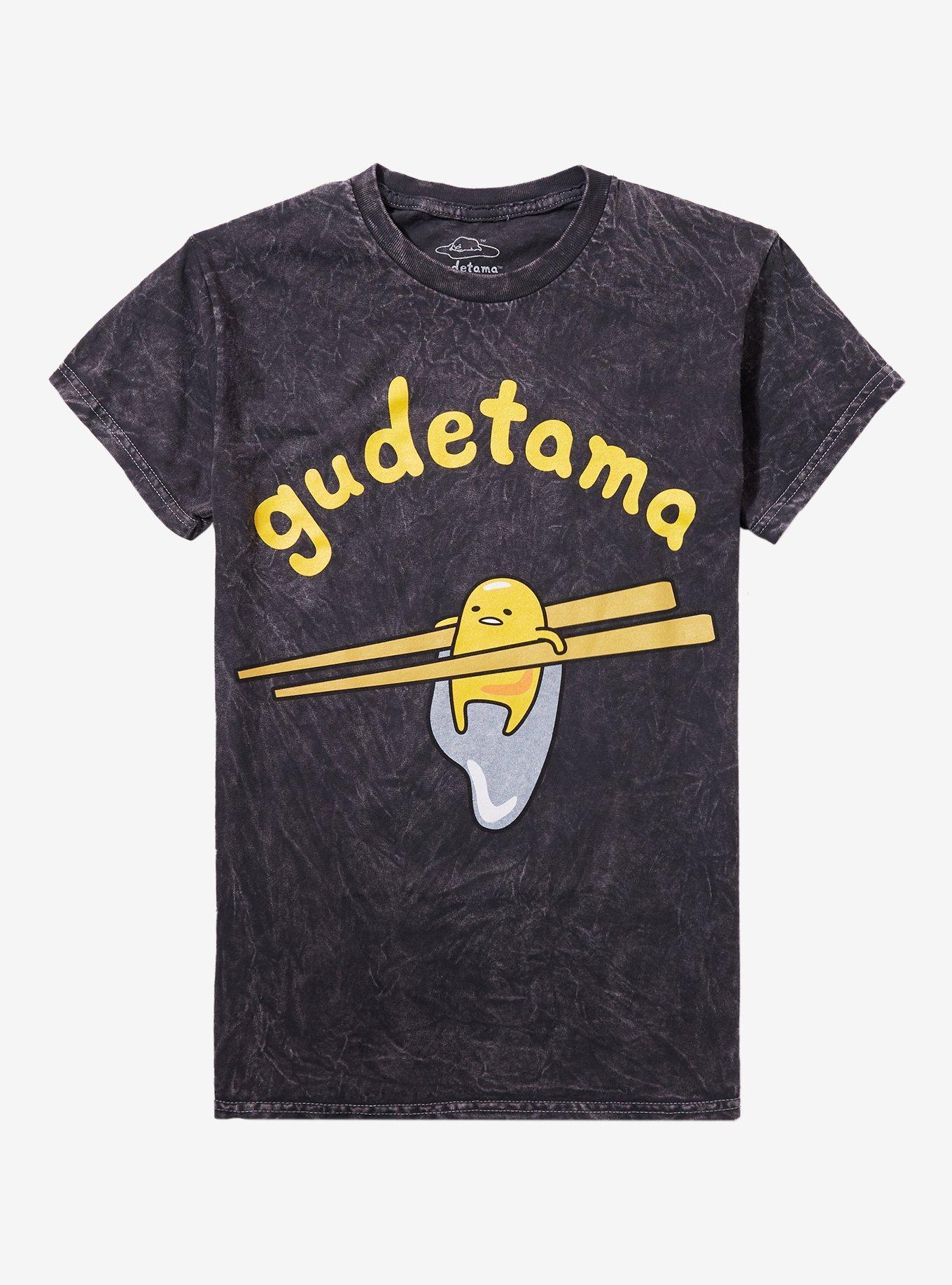 Gudetama Chopsticks Mineral Wash Girls T-Shirt, , hi-res