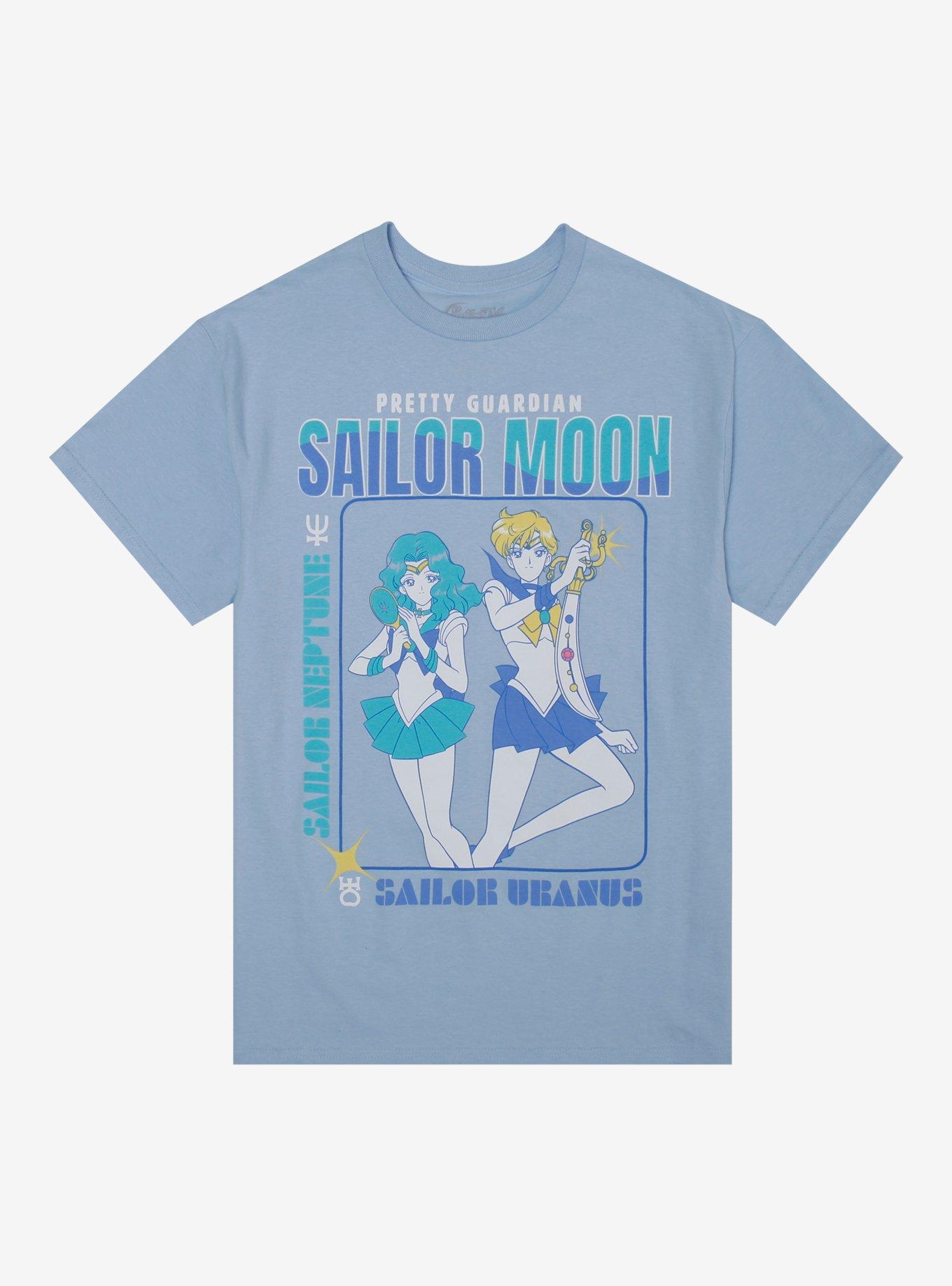 Pretty Guardian Sailor Moon Sailor Neptune & Sailor Uranus Boyfriend Fit Girls T-Shirt, , hi-res