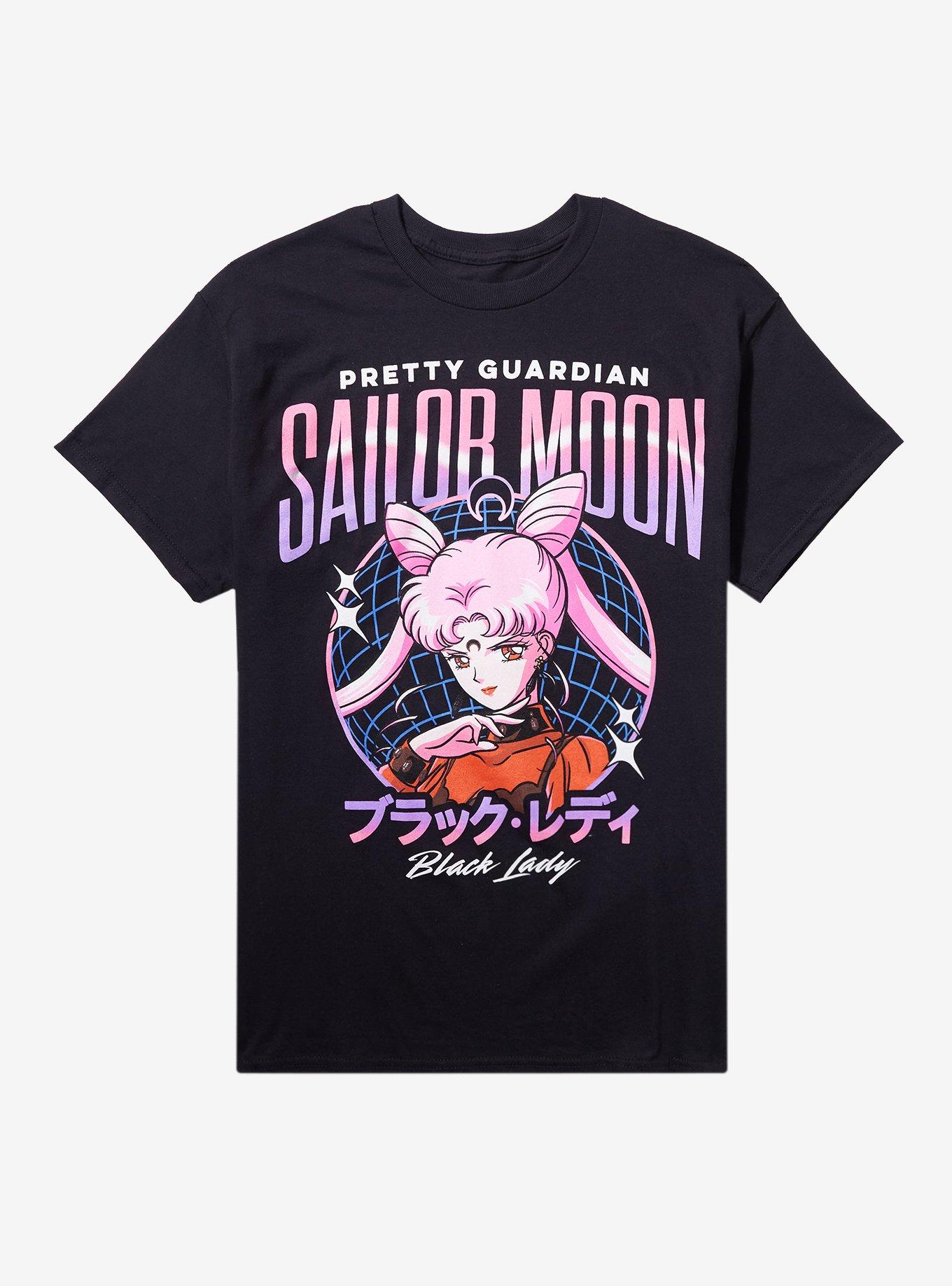 Pretty Guardian Sailor Moon Black Lady Boyfriend Fit Girls T-Shirt, , hi-res