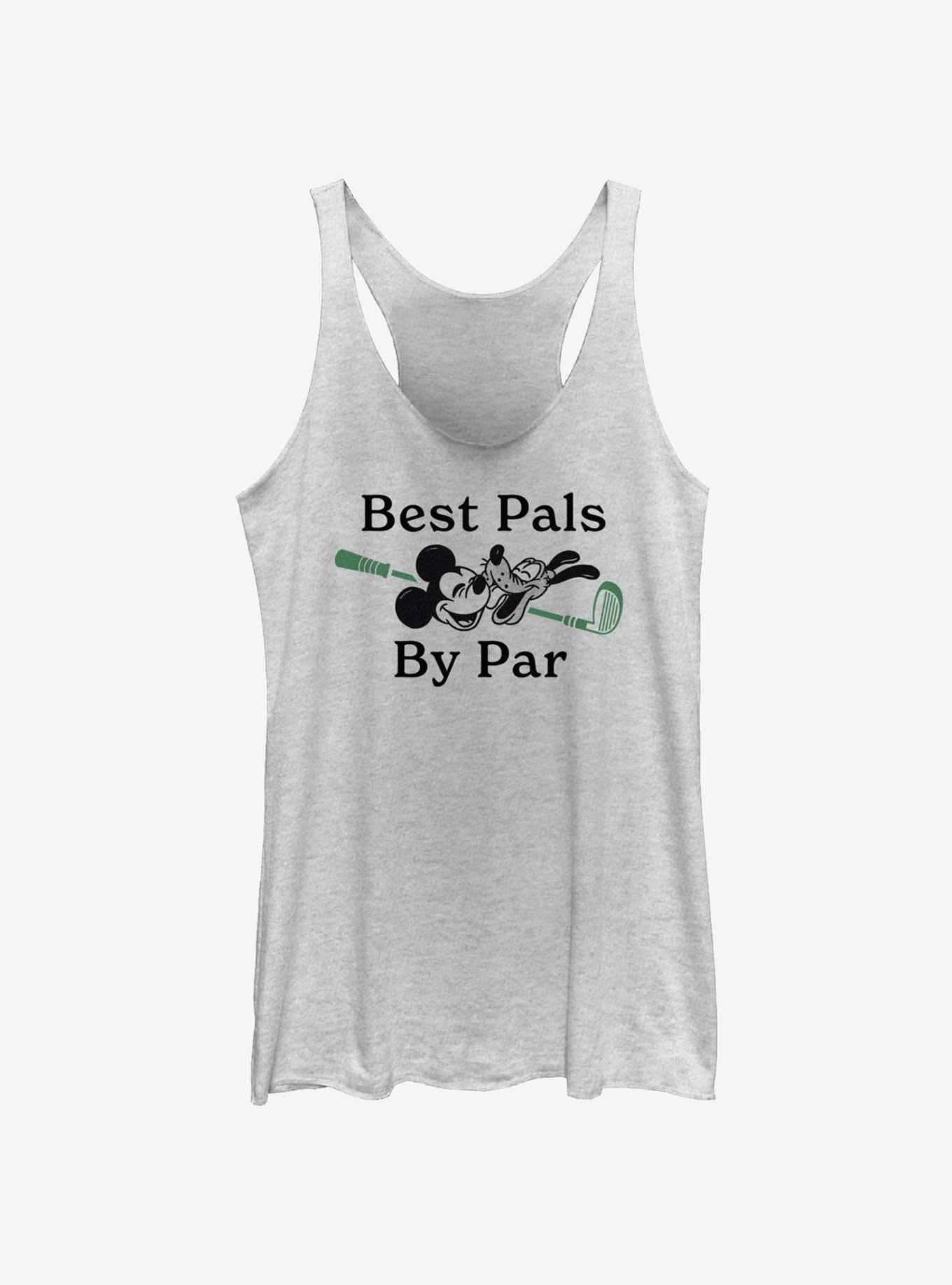 Disney Mickey Mouse & Pluto Best Pals By Par Womens Tank Top, WHITE HTR, hi-res
