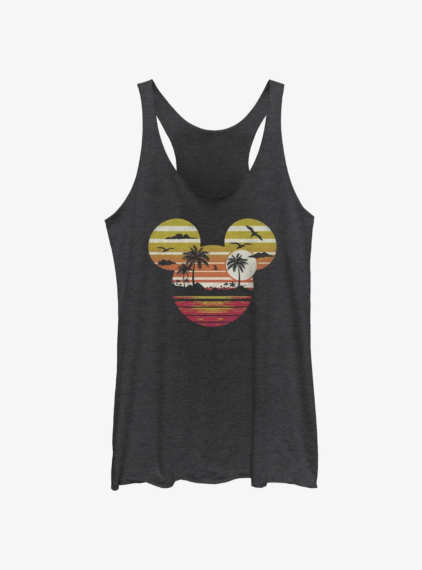 Disney Mickey Mouse Sunset Mouse Head Womens Tank Top, , hi-res