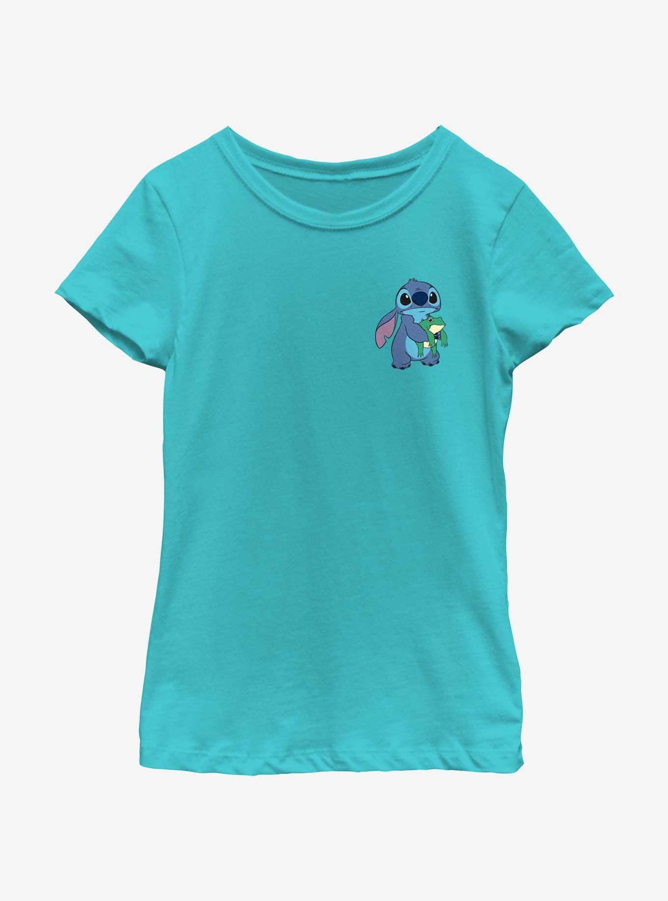 Disney Lilo & Stitch With Froggie Pocket Youth Girls T-Shirt, , hi-res