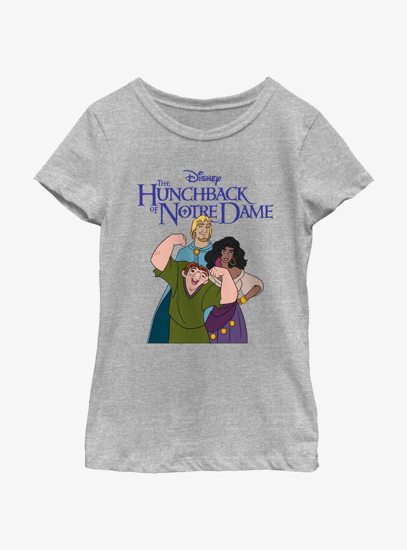 Disney The Hunchback of Notre Dame Group Pose Youth Girls T-Shirt, ATH HTR, hi-res