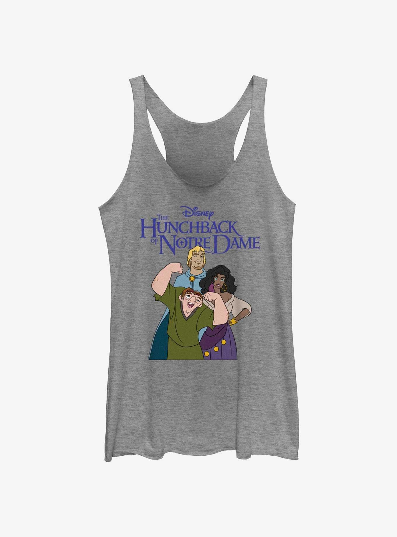 Disney The Hunchback of Notre Dame Group Pose Womens Tank Top, GRAY HTR, hi-res