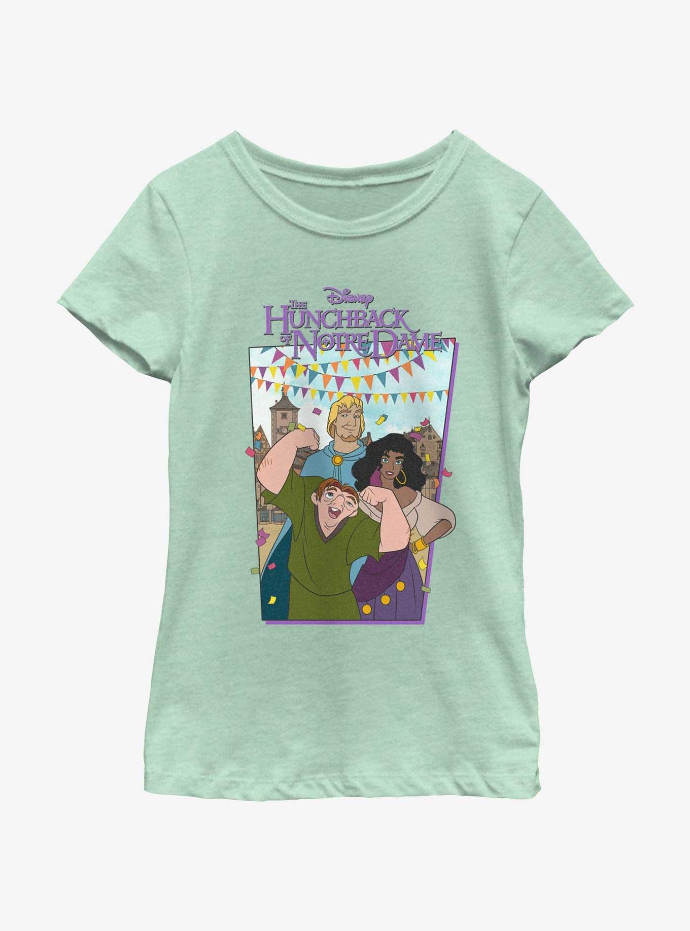 Disney The Hunchback of Notre Dame Group Poster Youth Girls T-Shirt, , hi-res