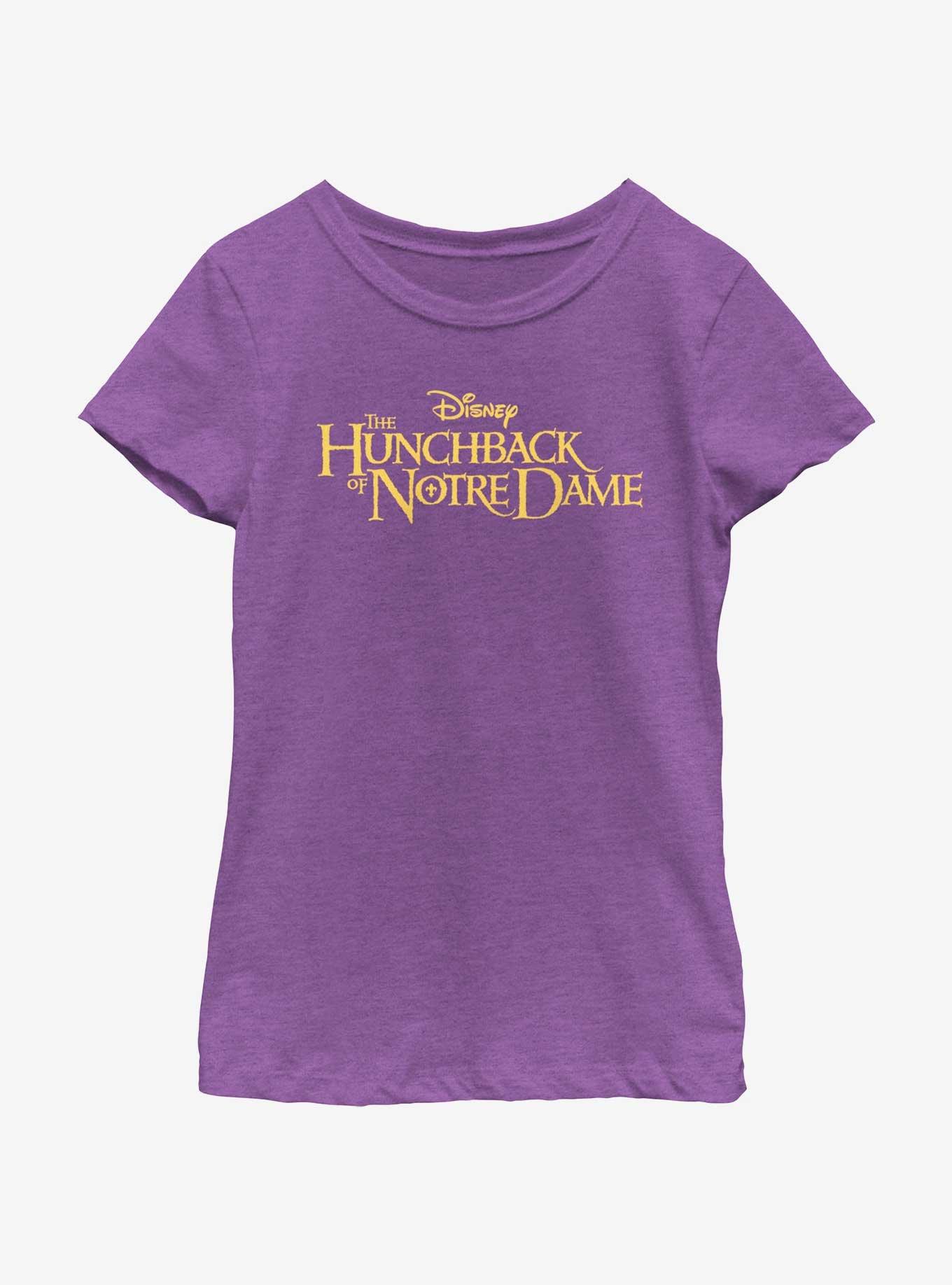 Disney The Hunchback of Notre Dame Logo Youth Girls T-Shirt, PURPLE BERRY, hi-res
