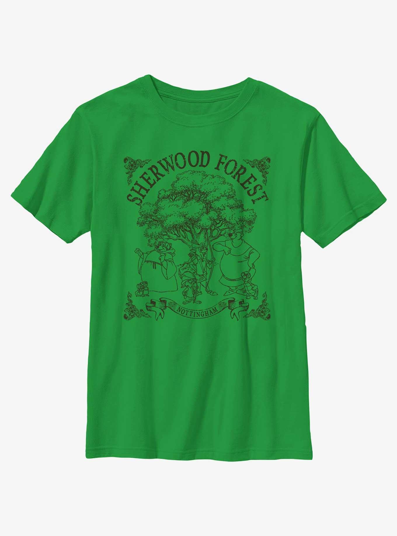 Disney Robin Hood Sherwood Forest Style Youth T-Shirt, , hi-res