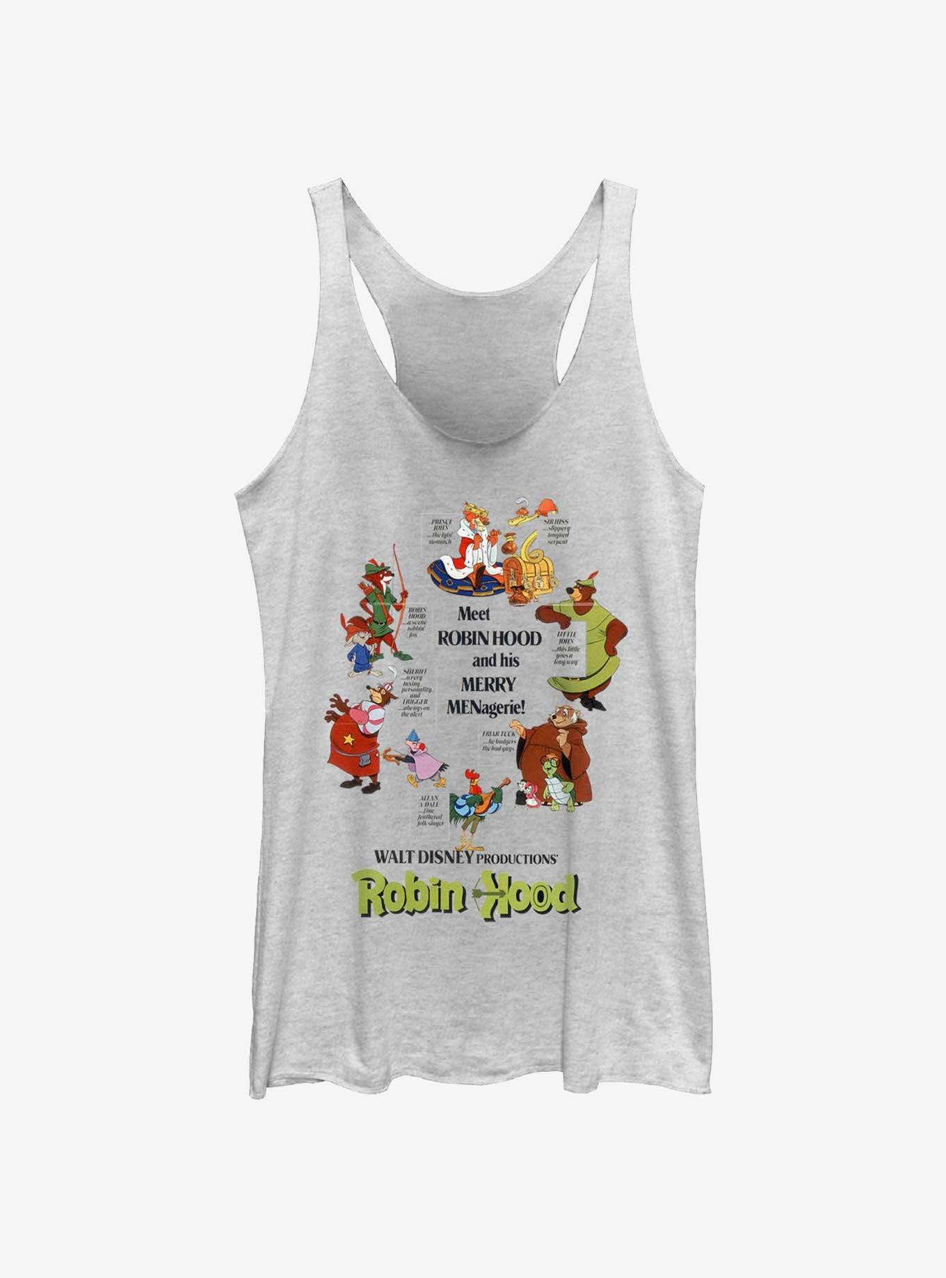 Disney Robin Hood Meet Womens Tank Top, WHITE HTR, hi-res