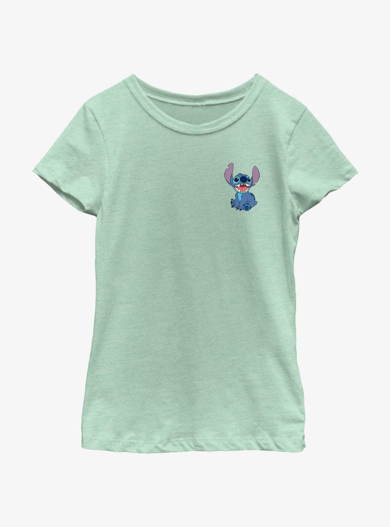 Disney Lilo & Stitch Happy Stitch Pocket Youth Girls T-Shirt, , hi-res