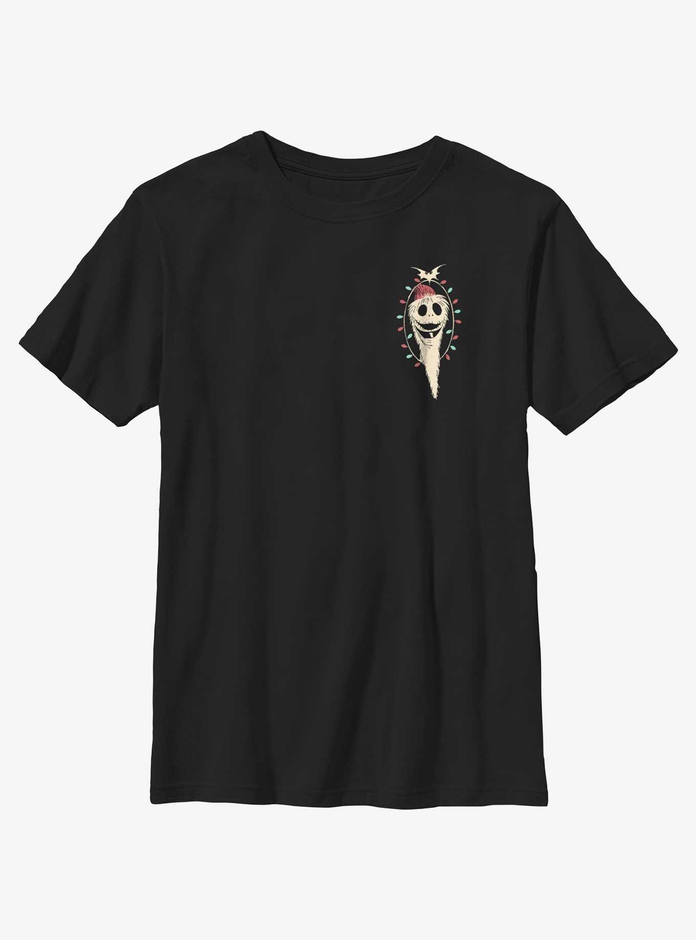 Disney The Nightmare Before Christmas Santa Jack Lights Pocket Youth T-Shirt, , hi-res