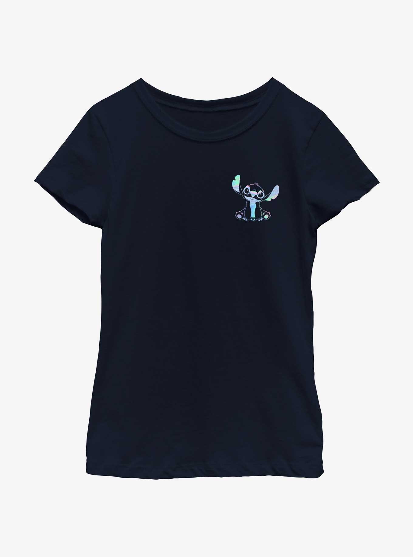 Disney Lilo & Stitch Holographic Stitch Pocket Youth Girls T-Shirt, , hi-res