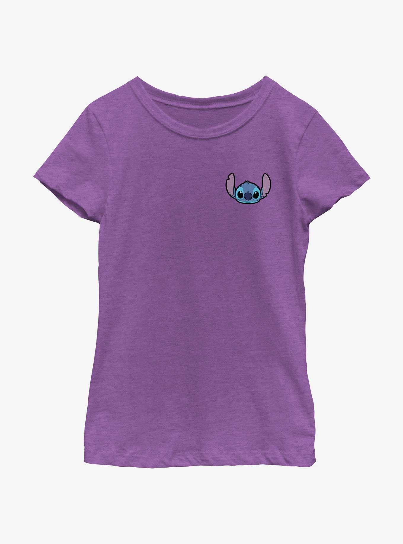 Disney Lilo & Stitch Happy Face Pocket Youth Girls T-Shirt, , hi-res