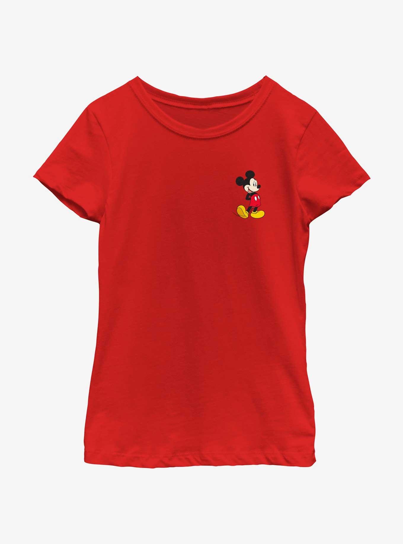 Disney Mickey Mouse Traditional Mickey Pocket Youth Girls T-Shirt, , hi-res