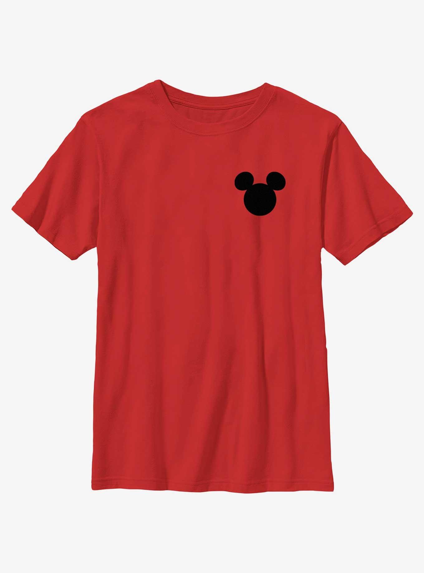 Disney Mickey Mouse Mickey Ears Pocket Youth T-Shirt, RED, hi-res