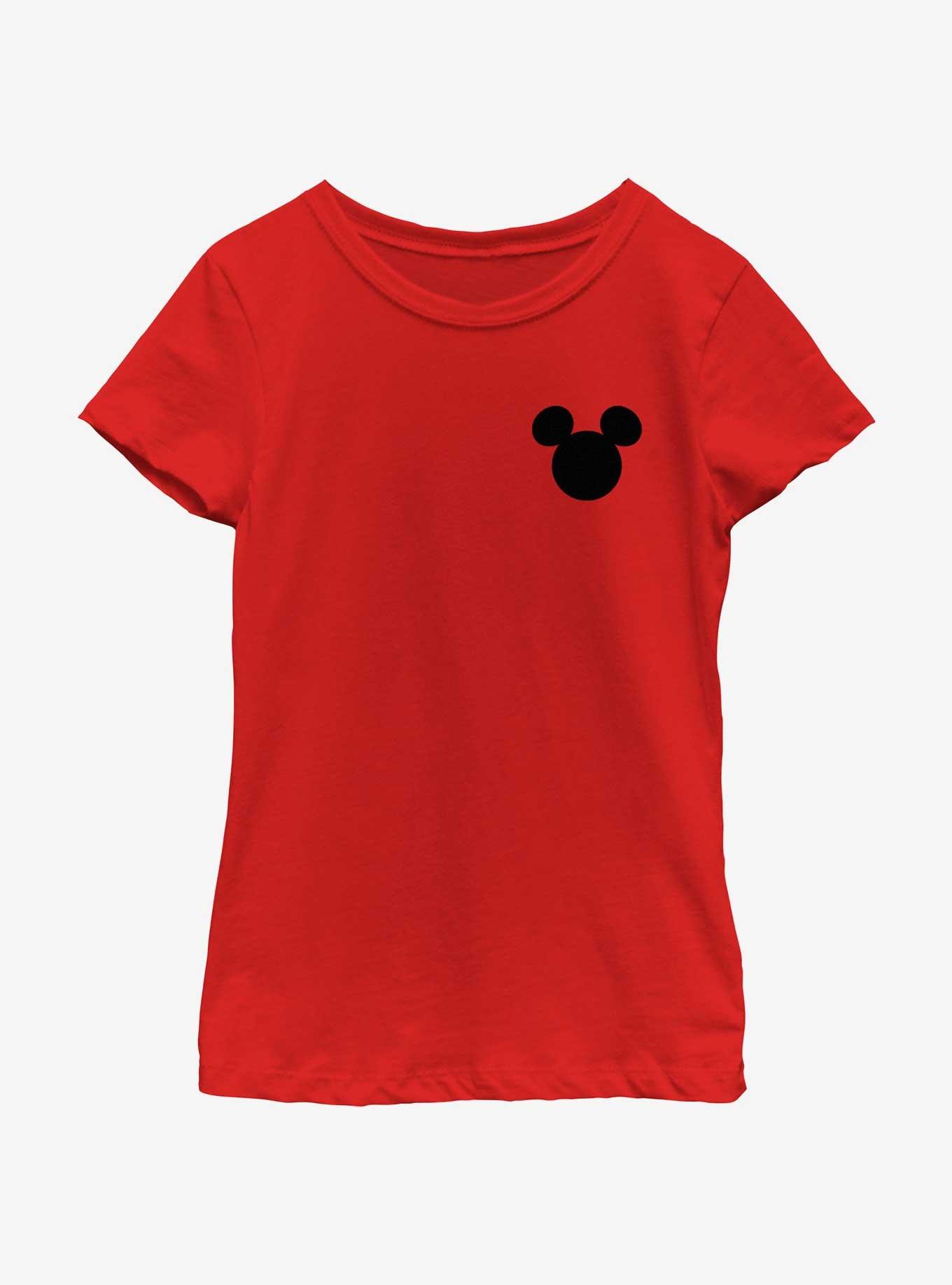 Disney Mickey Mouse Mickey Ears Pocket Youth Girls T-Shirt, , hi-res