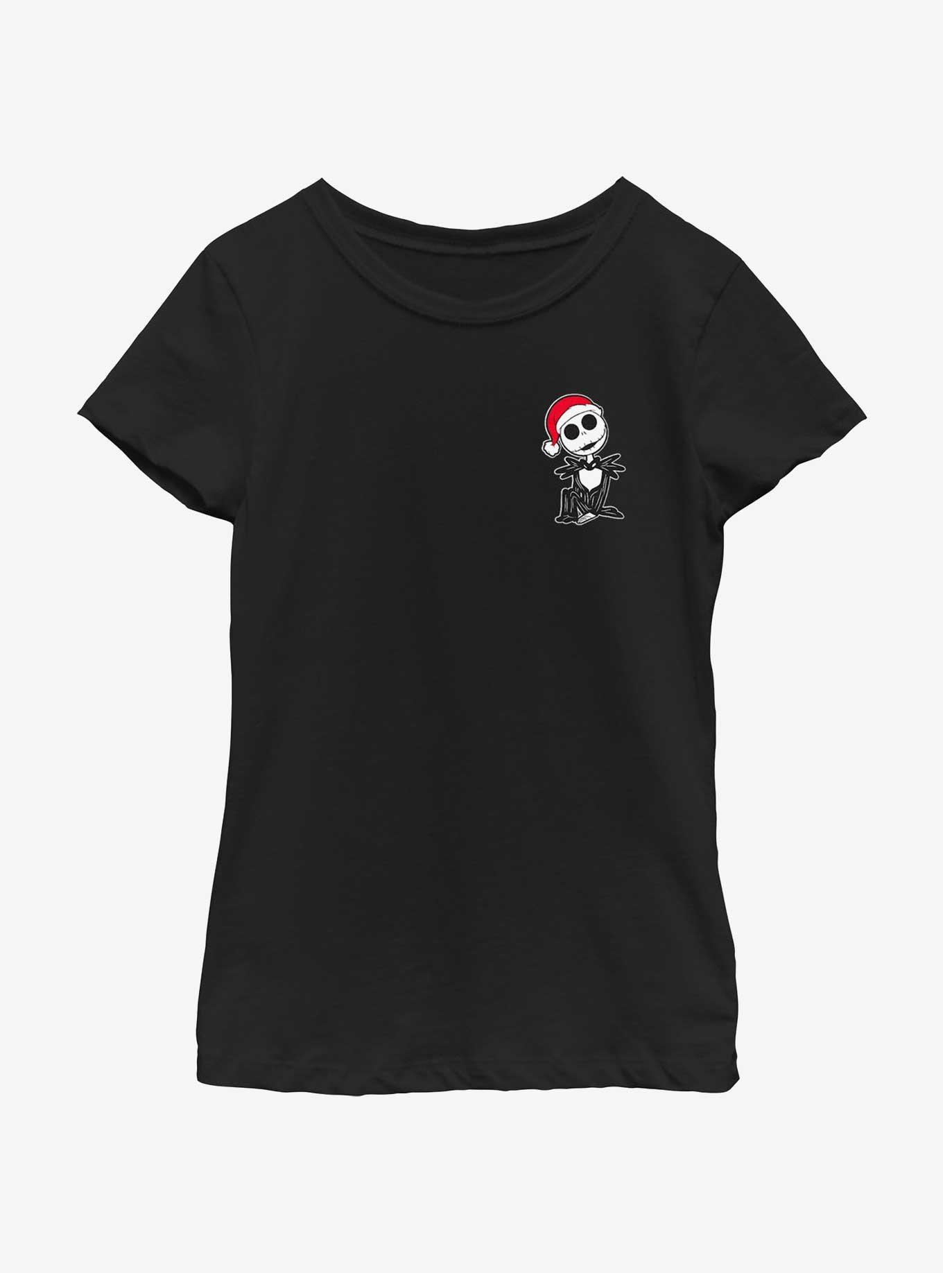 Disney The Nightmare Before Christmas Merry Jack Hat Pocket Youth Girls T-Shirt, , hi-res