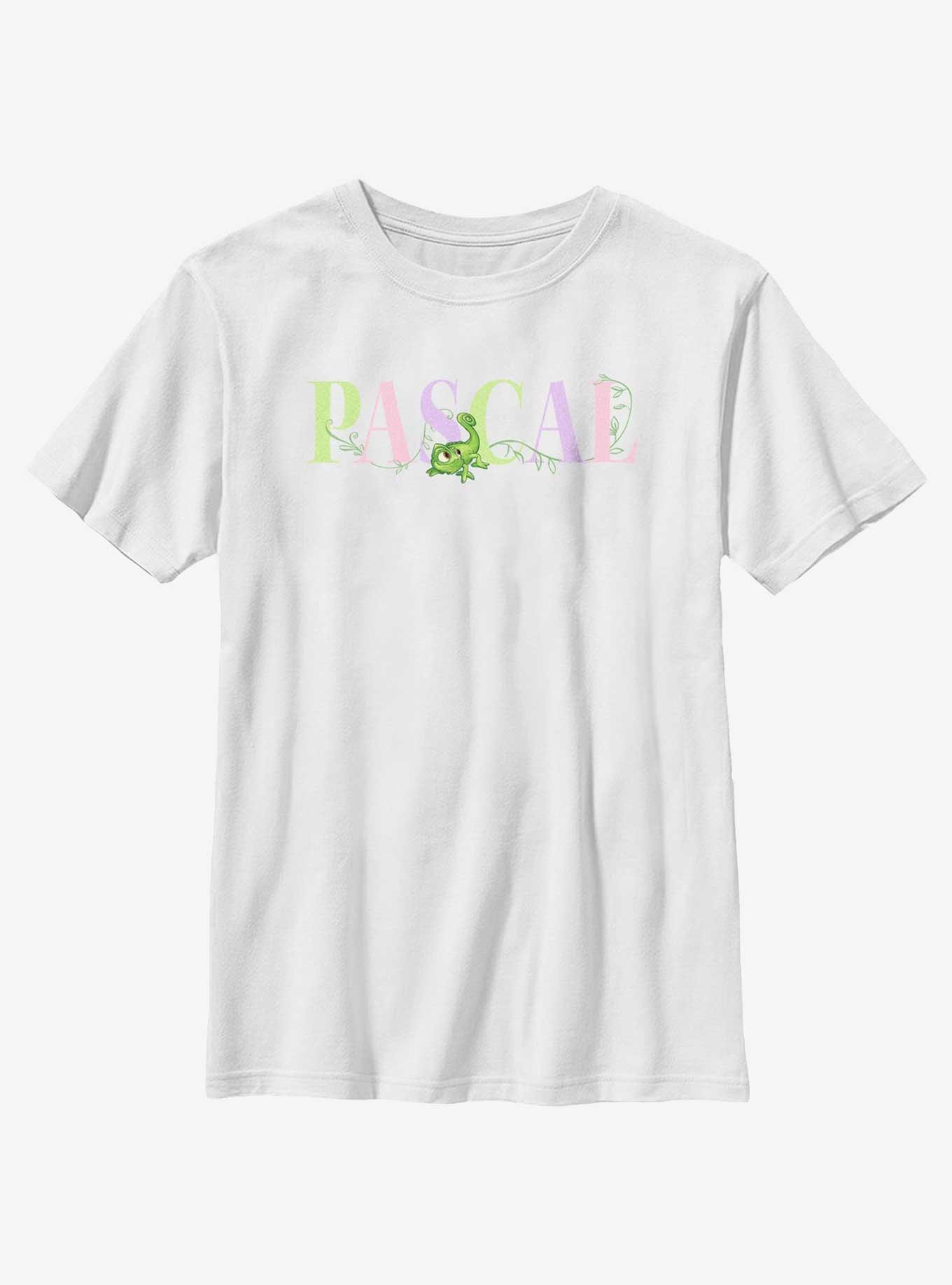 Disney Tangled Pascal Colorful Letters Youth T-Shirt, , hi-res