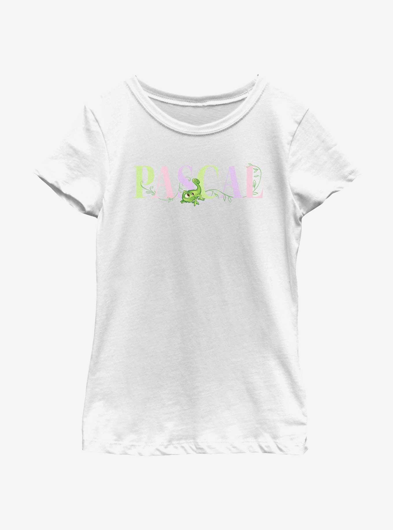 Disney Tangled Pascal Colorful Letters Youth Girls T-Shirt, , hi-res