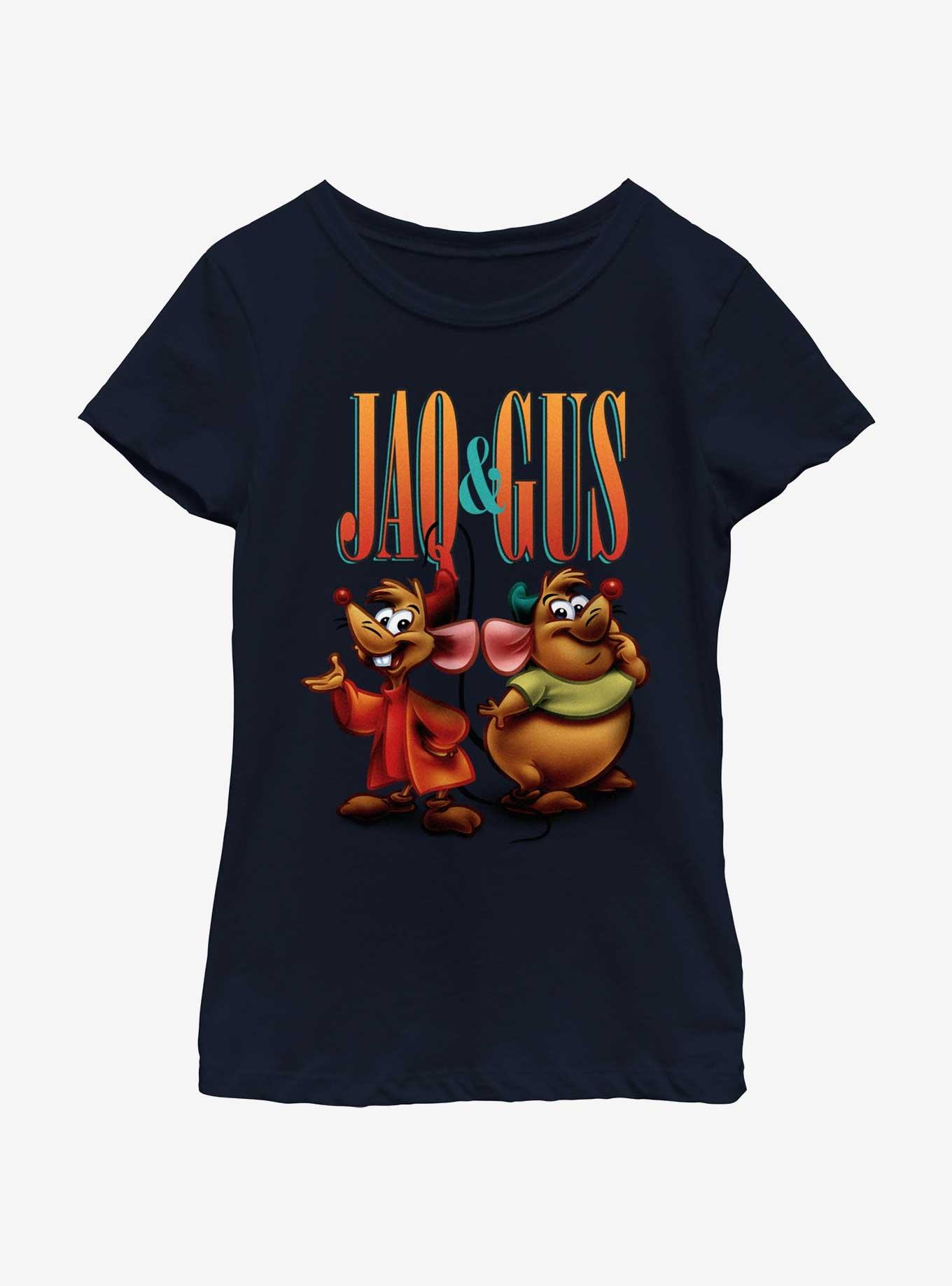 Disney Cinderella Gus And Jaq Pose Youth Girls T-Shirt, , hi-res