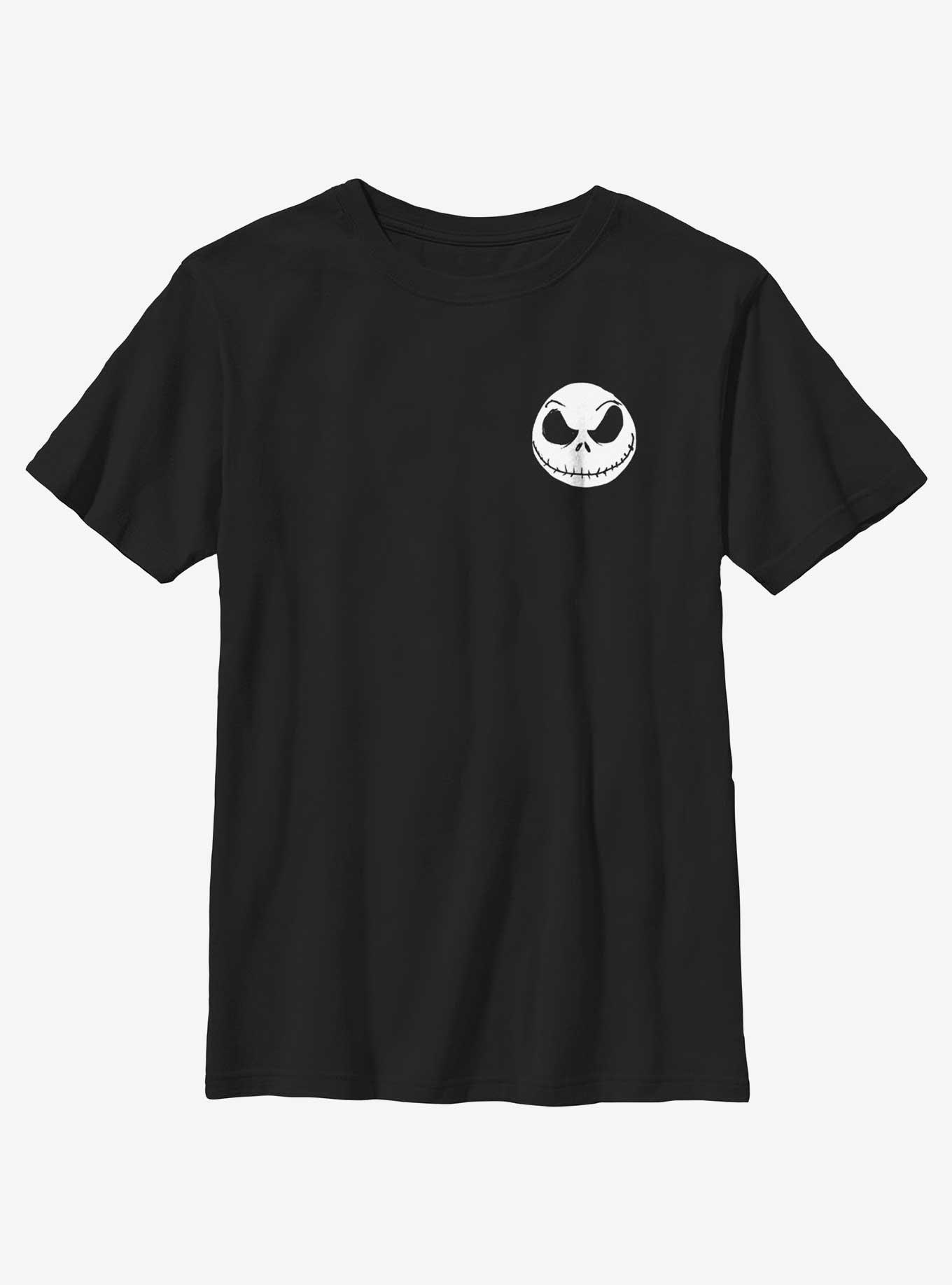 Disney The Nightmare Before Christmas Big Face Jack Pocket Youth T-Shirt, , hi-res