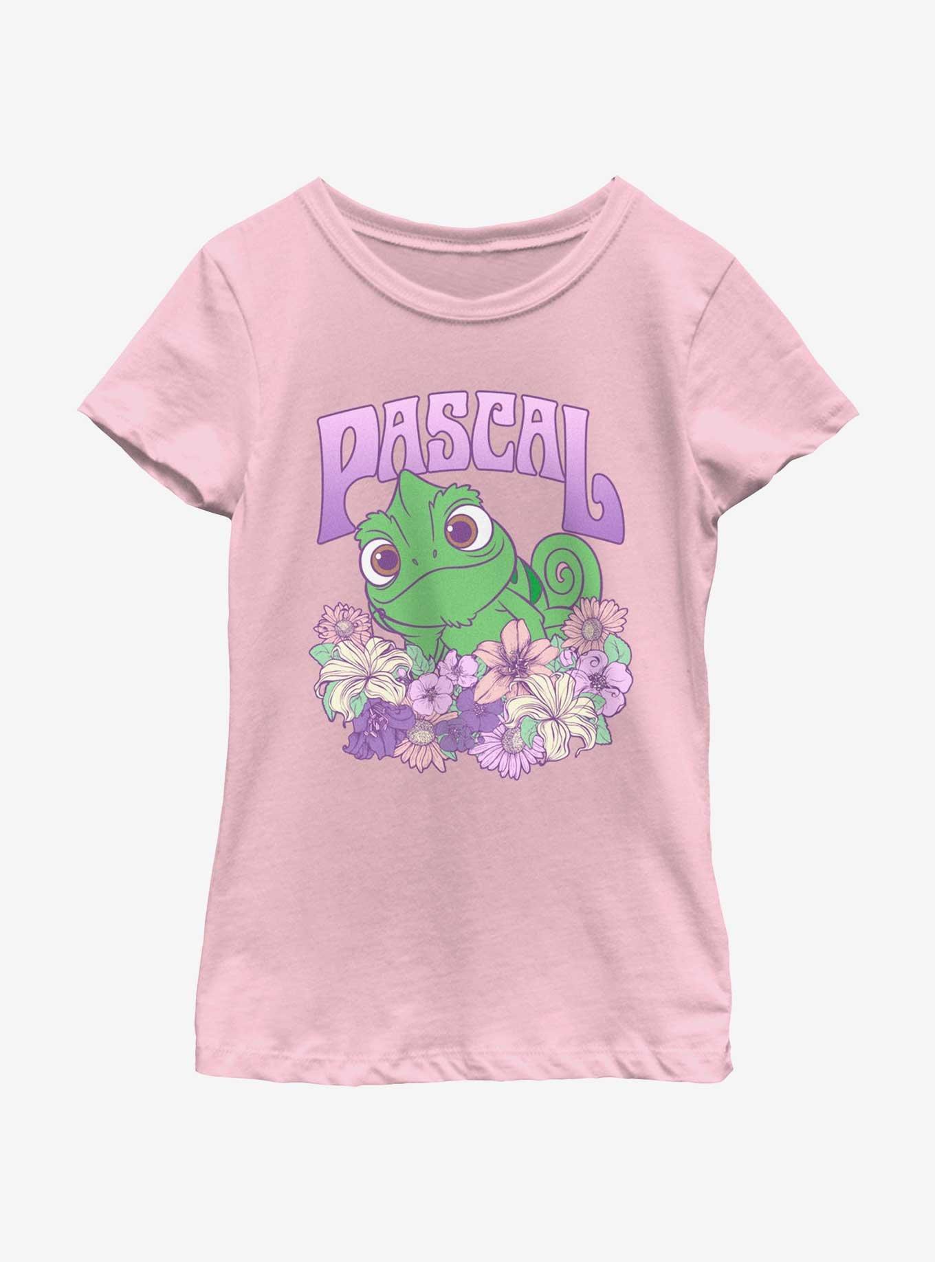 Disney Tangled Flowery Pascal Youth Girls T-Shirt, , hi-res