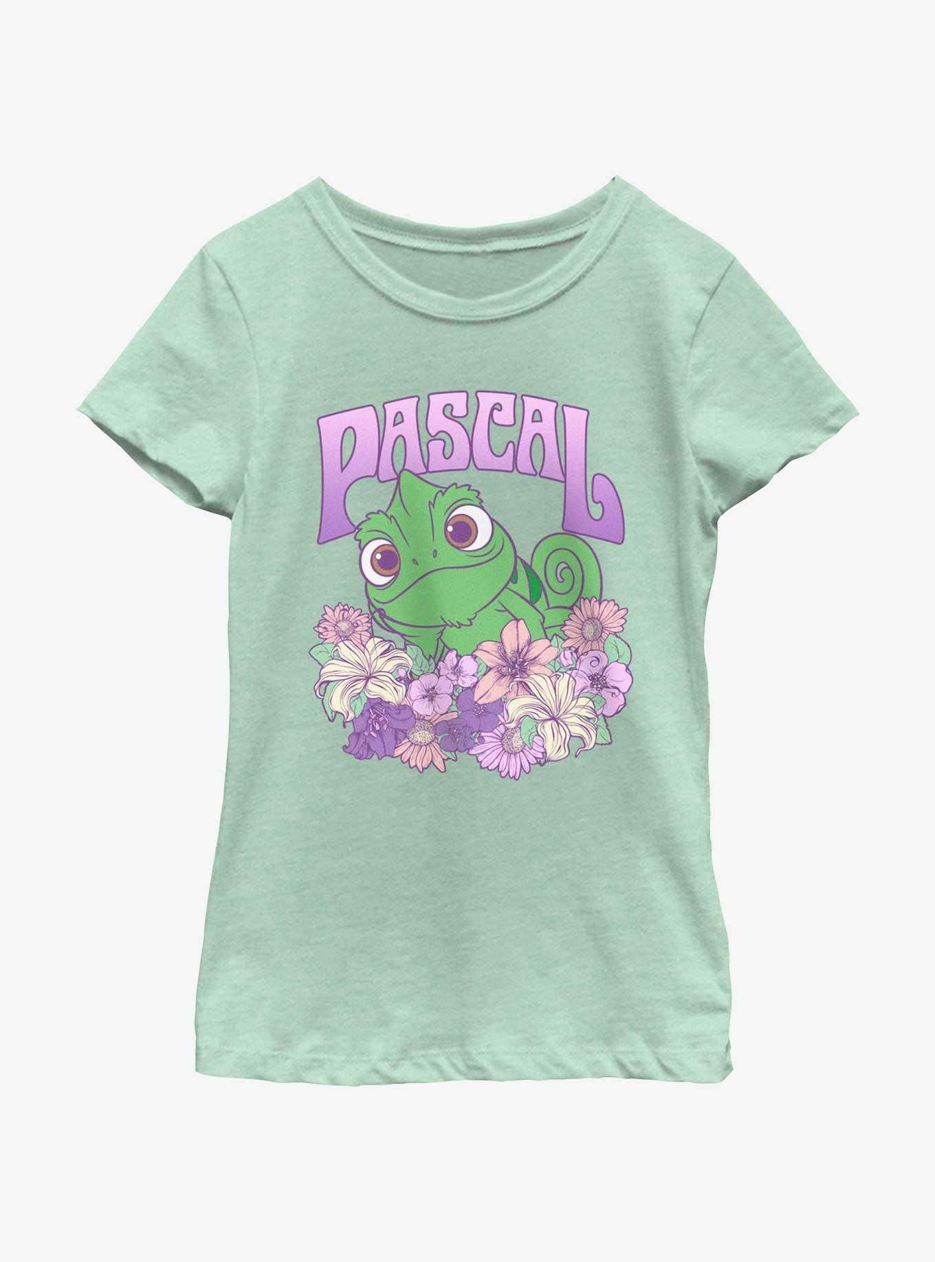 Disney Tangled Flowery Pascal Youth Girls T-Shirt, , hi-res