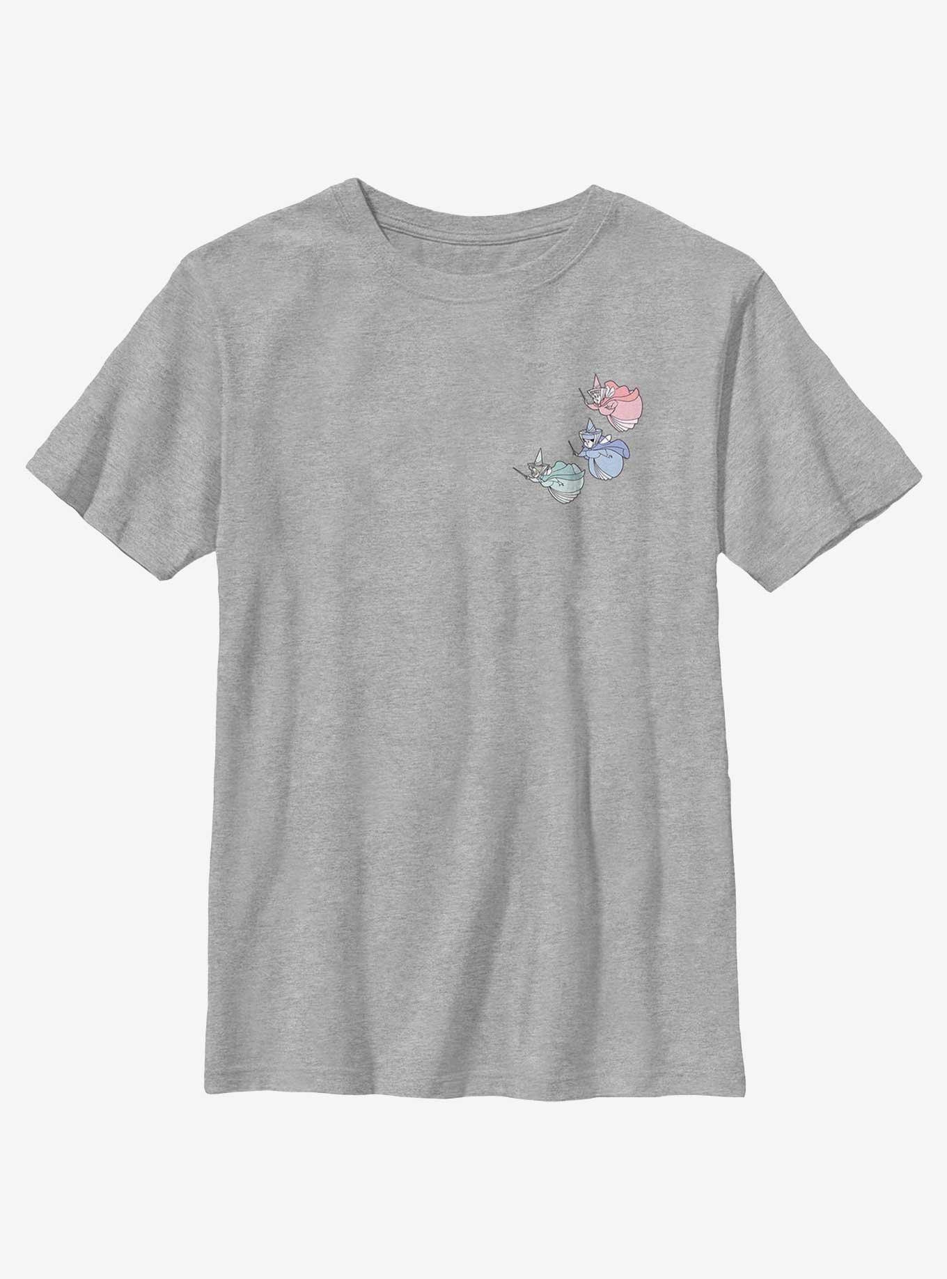 Disney Sleeping Beauty Fairy Trio Pocket Youth T-Shirt, , hi-res