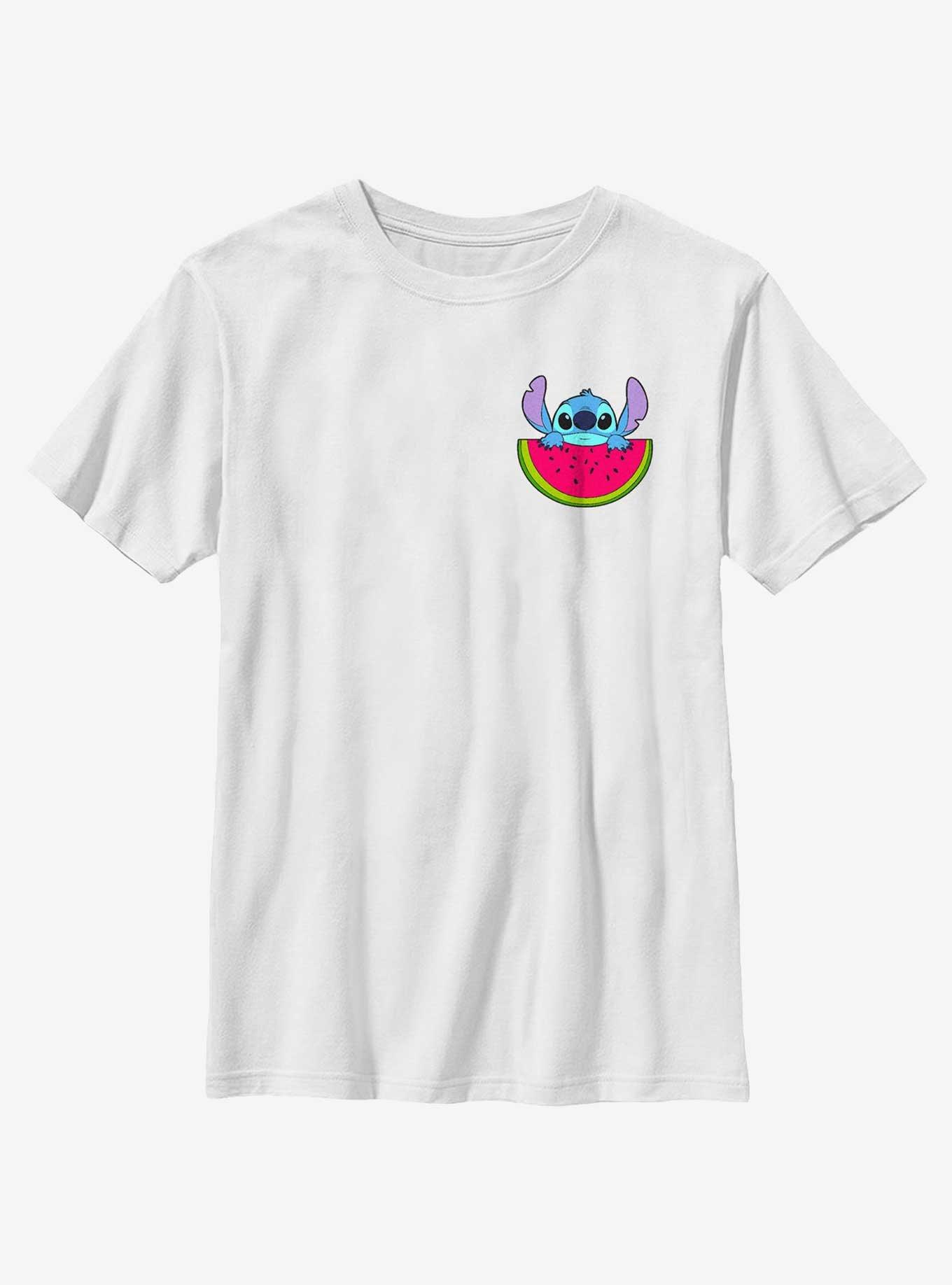 Disney Lilo & Stitch Watermelon Pocket Youth T-Shirt, , hi-res