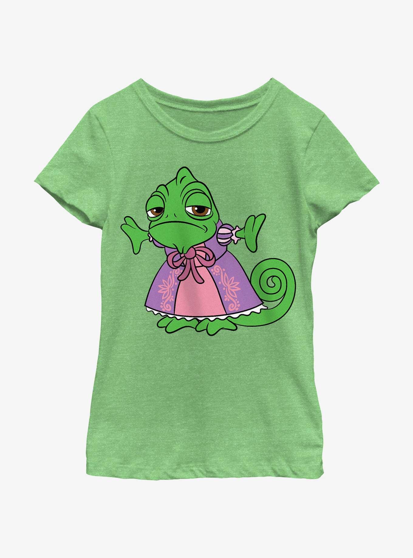 Disney Tangled Pascal On Dress Youth Girls T-Shirt, GRN APPLE, hi-res