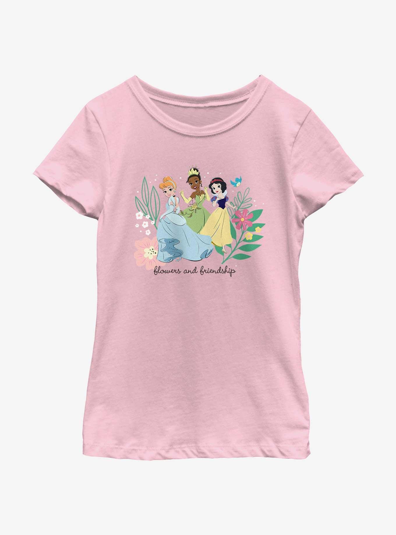 Disney Princesses Flowers and Friendship Youth Girls T-Shirt, , hi-res