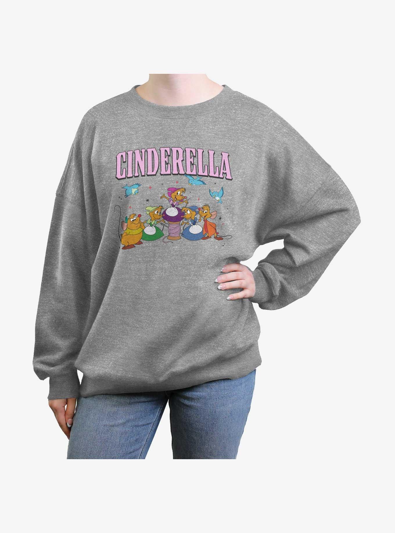 Disney Cinderella Helpers Womens Oversized Sweatshirt, , hi-res