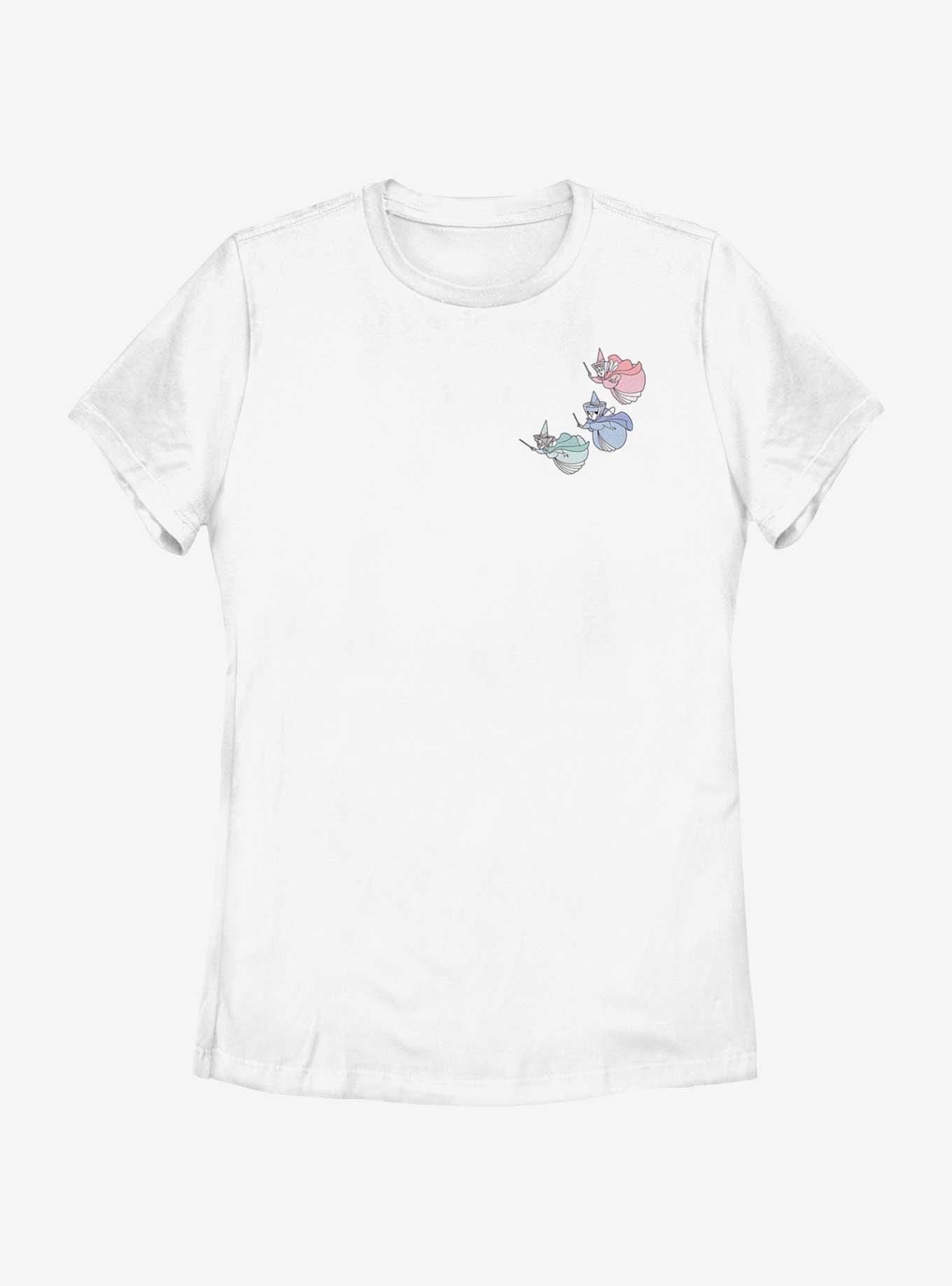 Disney Sleeping Beauty Fairy Trio Pocket Womens T-Shirt, , hi-res